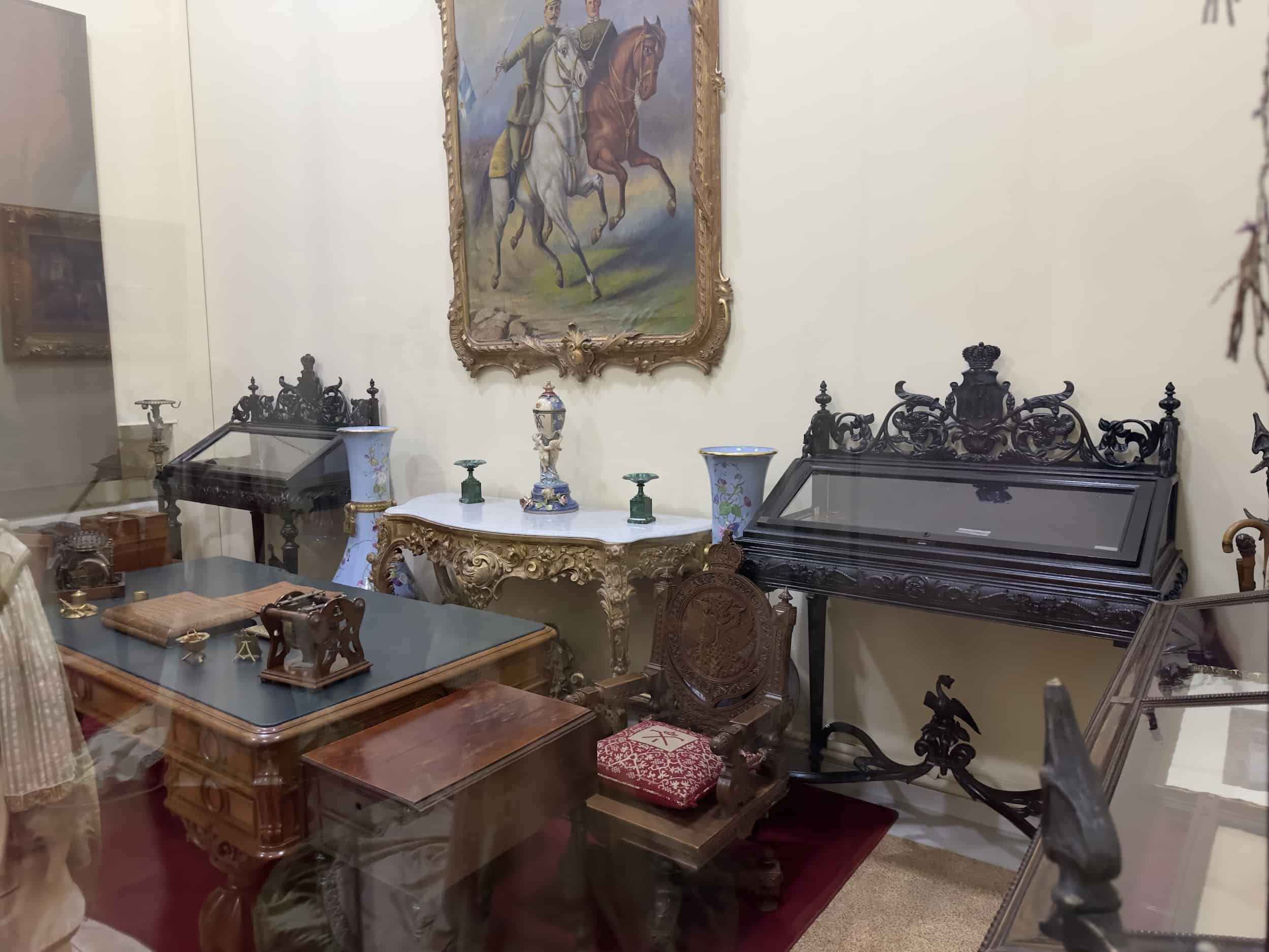 Office of King George I at the National Historical Museum in Athens, Greece