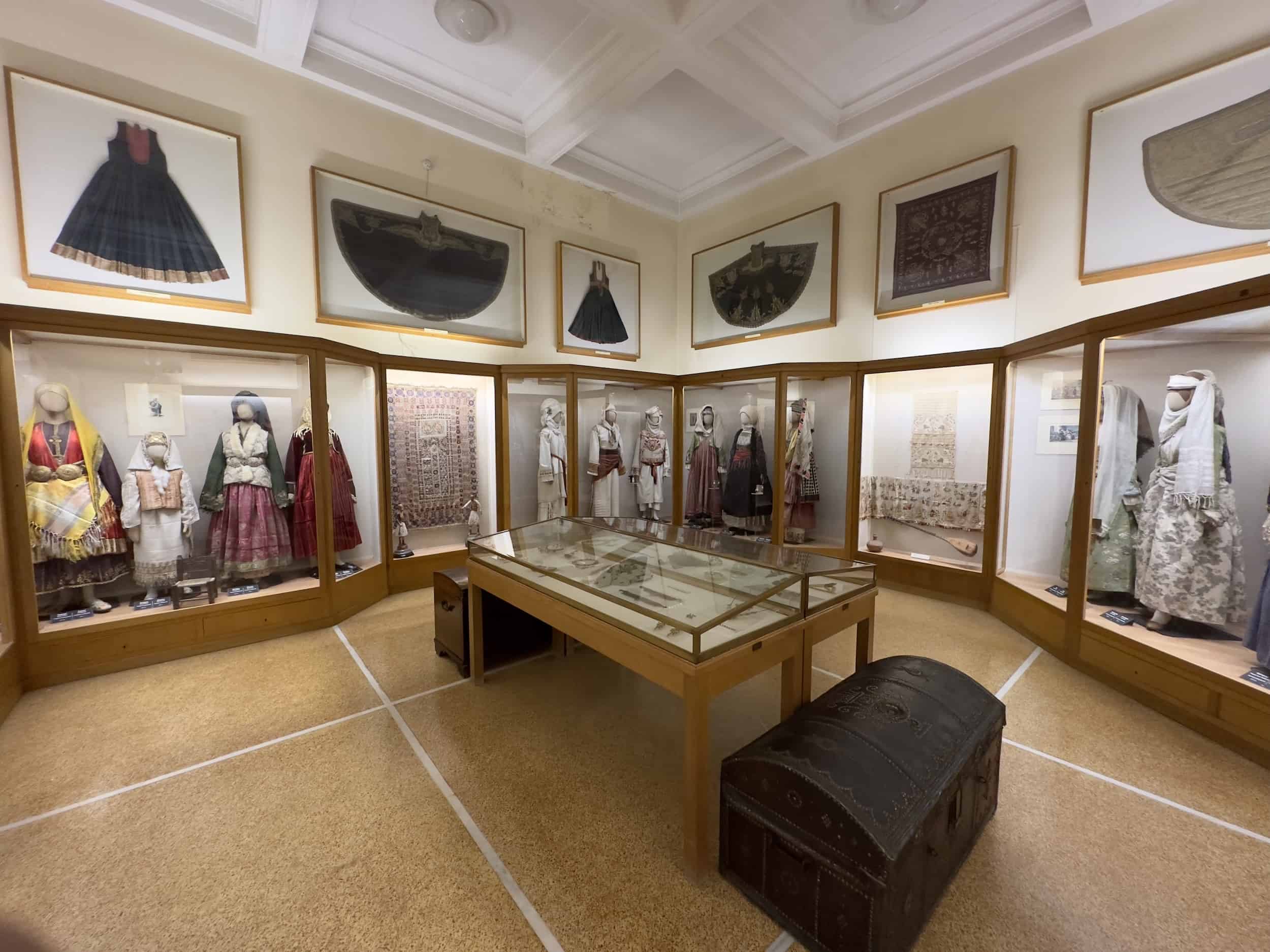 Costumes with Dress and Skirt at the National Historical Museum in Athens, Greece