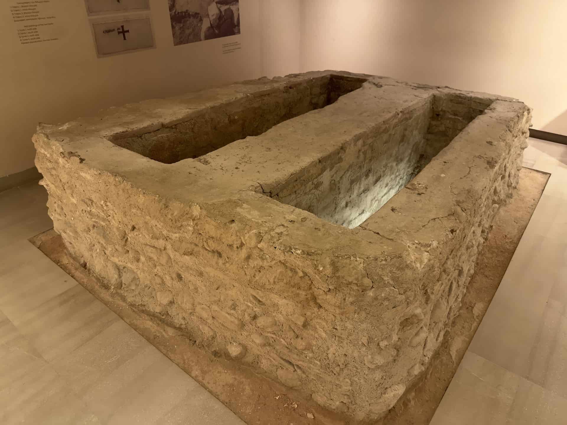 Twin grave at Stamata, 6th century at the Byzantine Museum in Athens, Greece