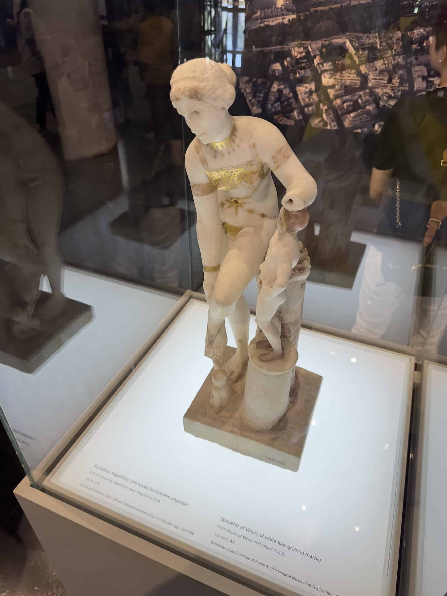 Statue of Venus of white fine-grained marble; from House of Venus in Pompeii; 1st century AD; temporary loan from the National Archaeological Museum of Naples