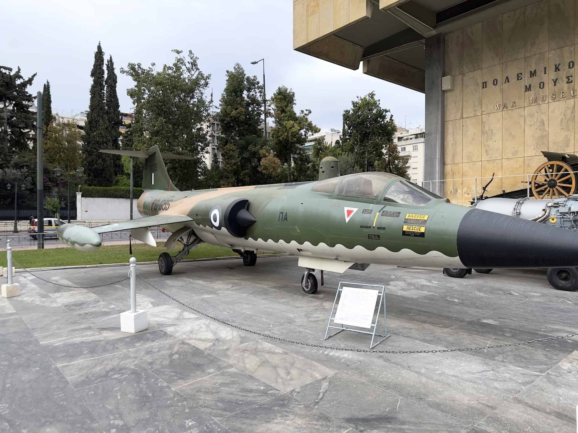 Lockheed F-104G Starfighter, USA at the War Museum in Athens, Greece