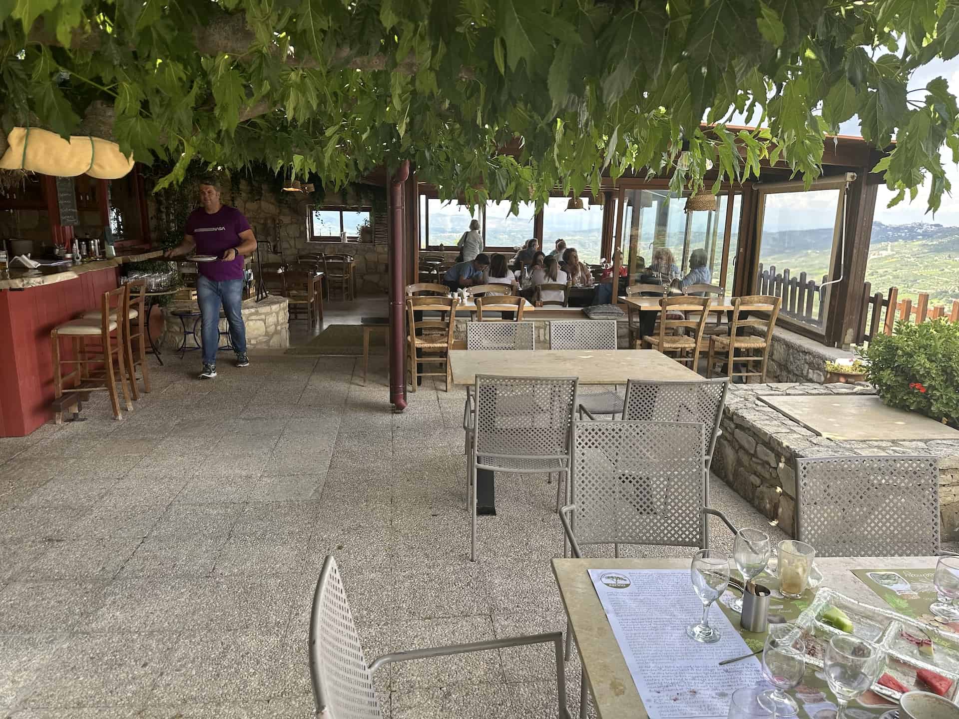 Taverna at Earino in Kato Asites, Crete, Greece