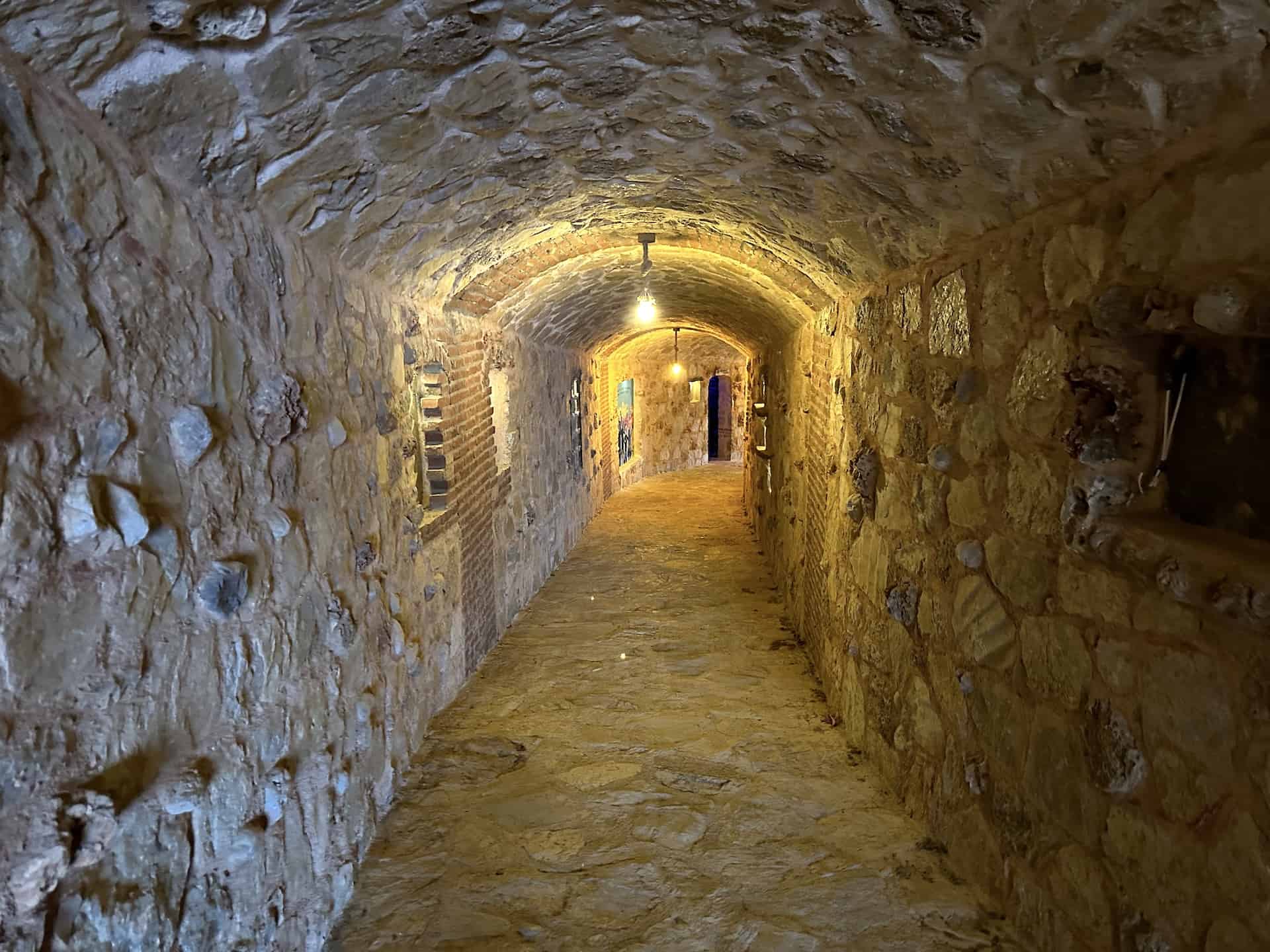 Tunnel to the guest house at Datça Vineyard