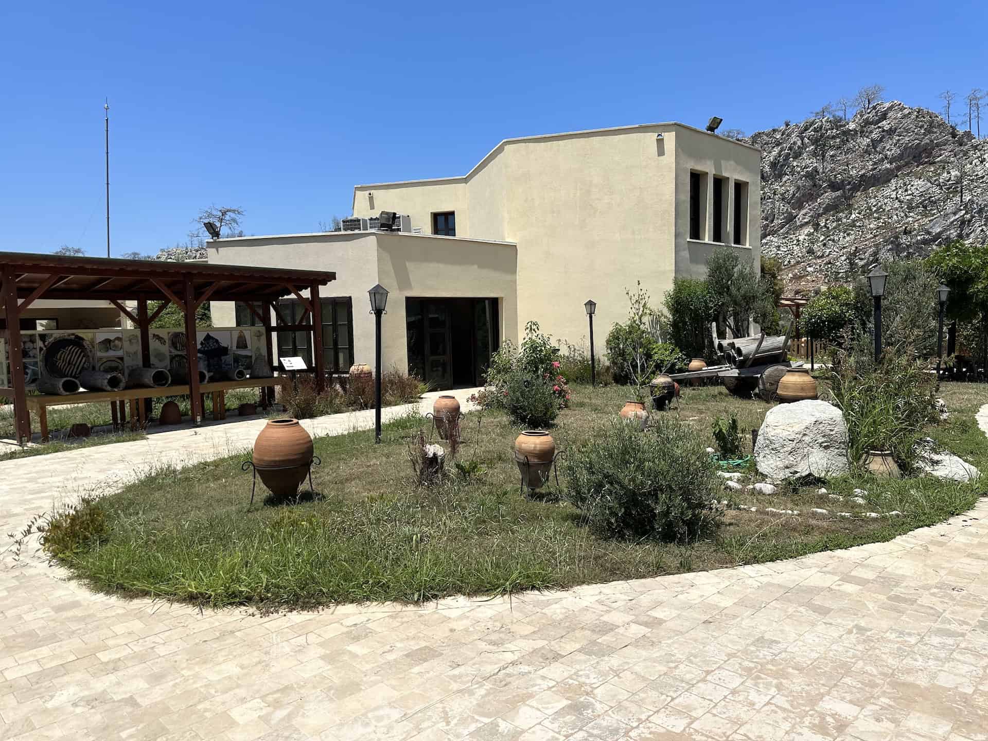 Outdoor exhibition at the Marmaris Honey House on the Bozburun Peninsula, Turkey