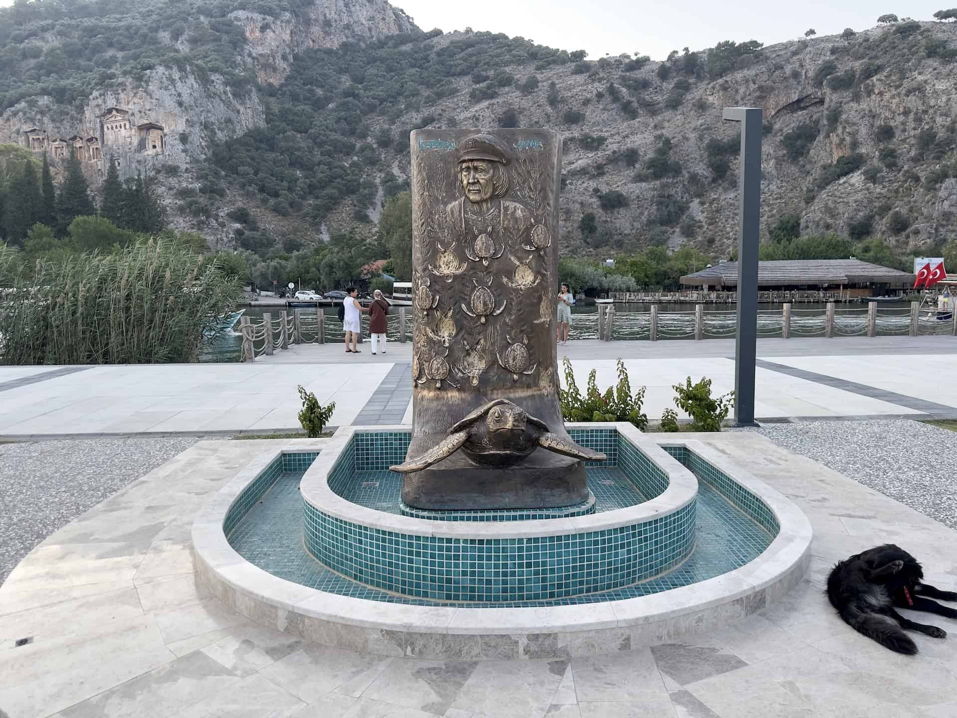 Memorial to June Haimoff in Dalyan, Turkey