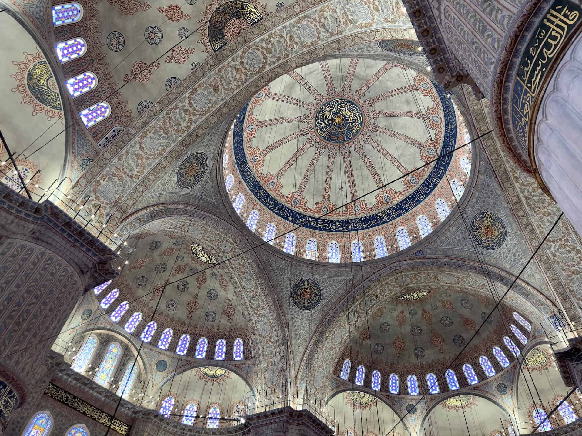 Domes of the Blue Mosque in Istanbul, Turkey