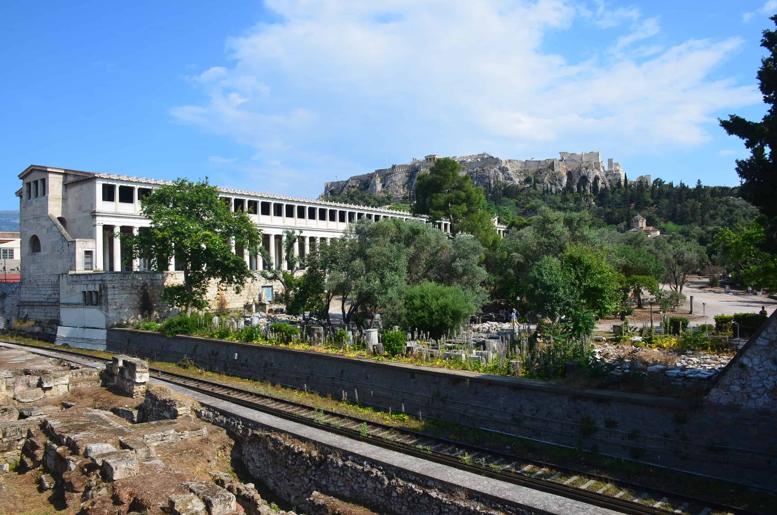 East side of the Ancient Agora of Athens