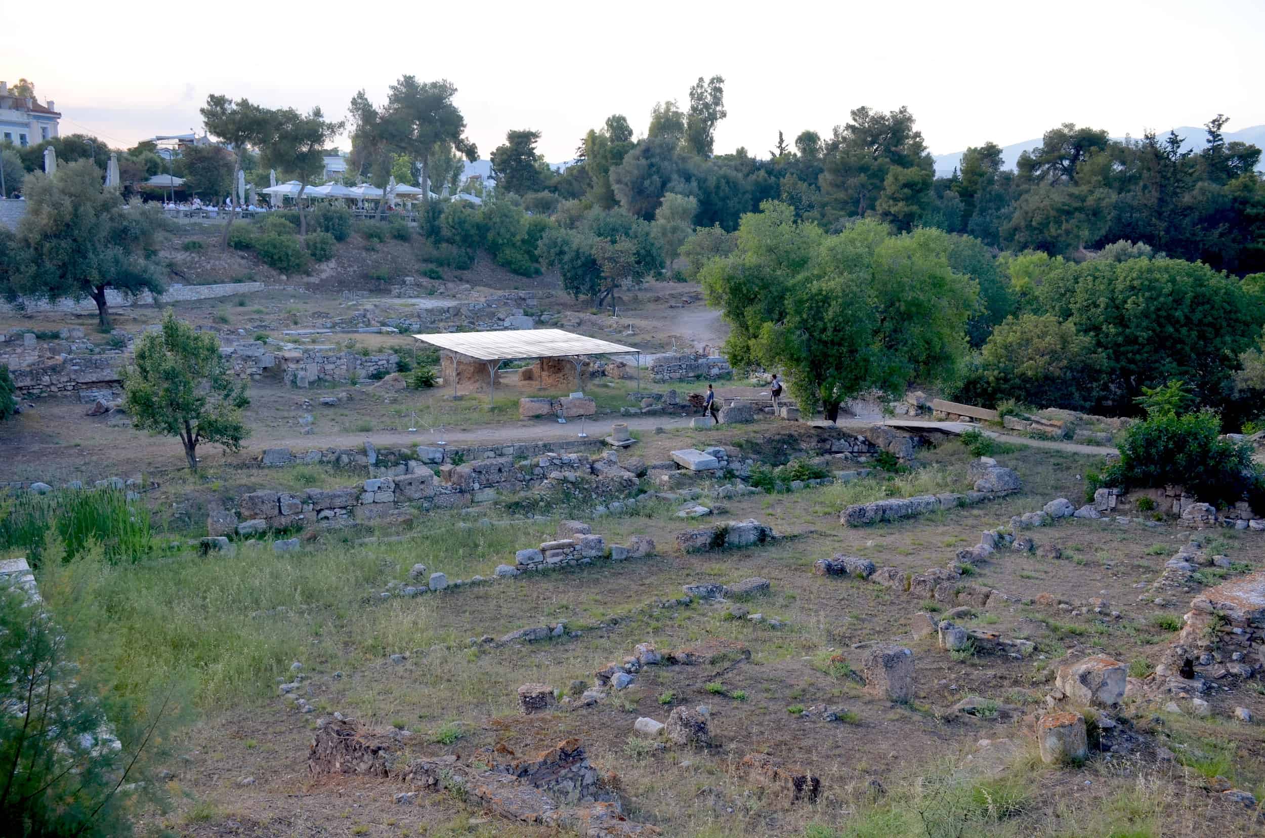 Southwest corner of the Ancient Agora of Athens