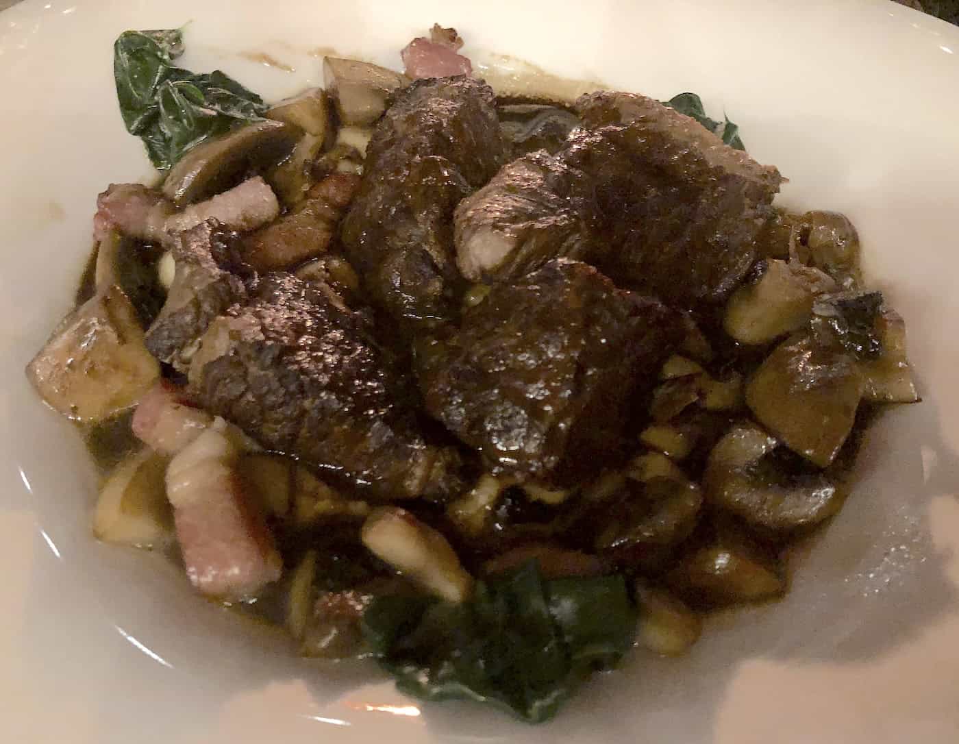 Beef bourguignon at Octavo by Rausch at Sonesta Hotel Pereira, Colombia