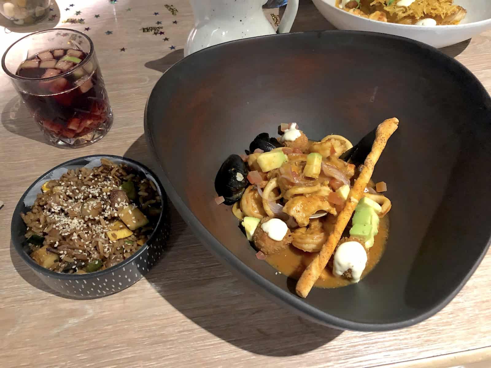 Seafood bouillabaisse at Ambar in Pereira, Risaralda, Colombia