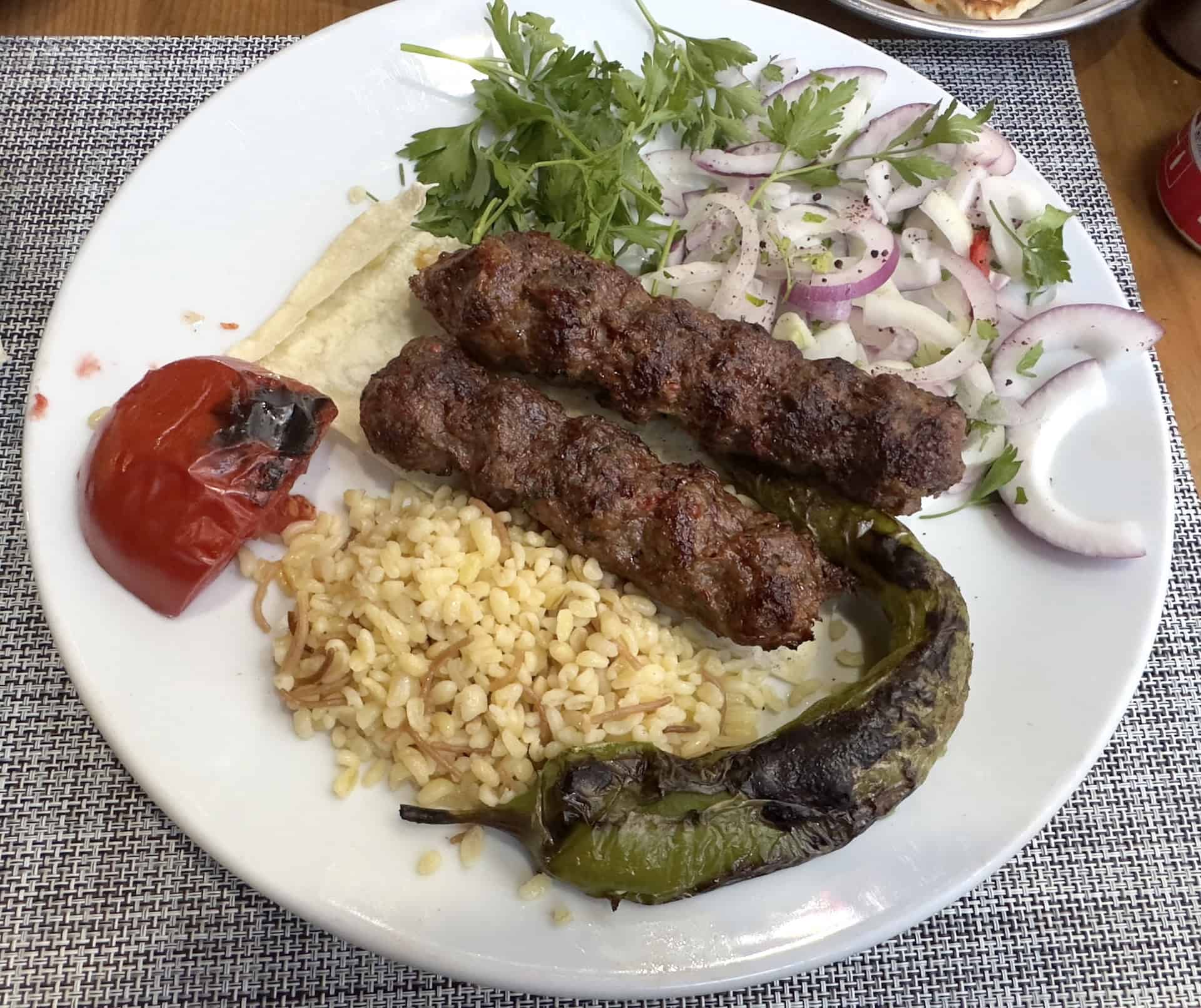 Adana kebab at Bitlisli