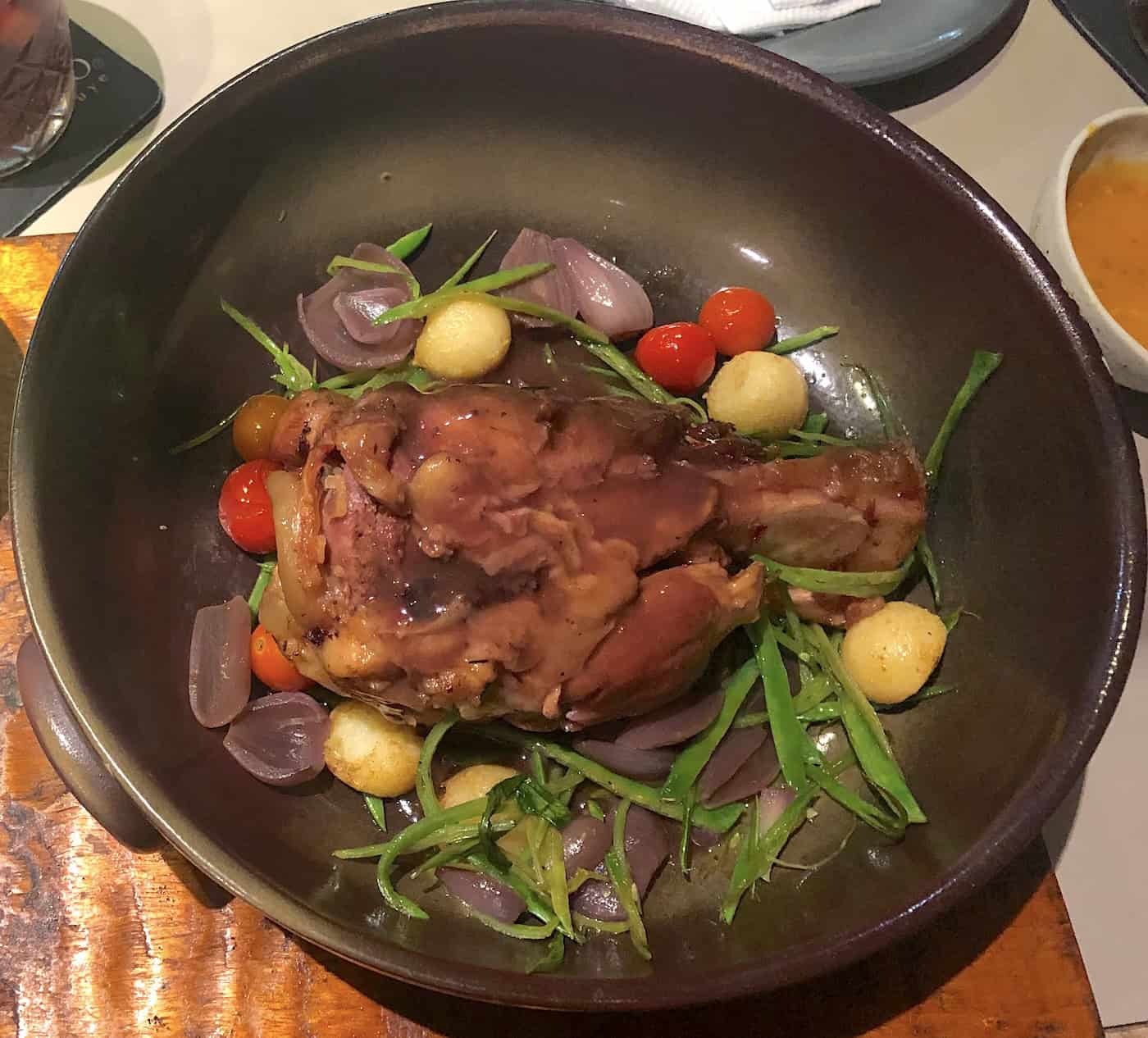 Pork ossobuco at Ambar in Pereira, Risaralda, Colombia