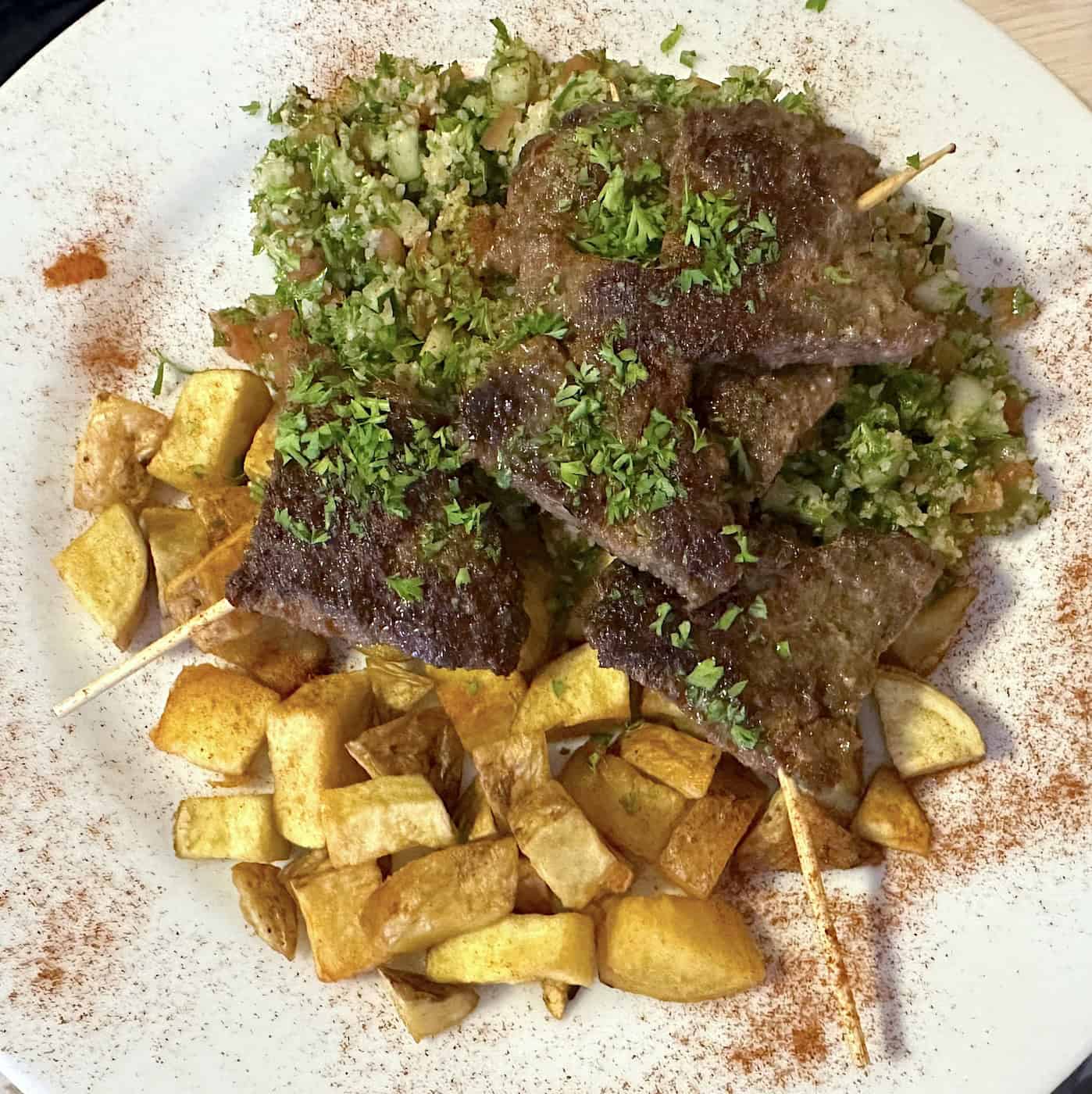 Lamb kebab at Ankara in Pereira, Risaralda, Colombia