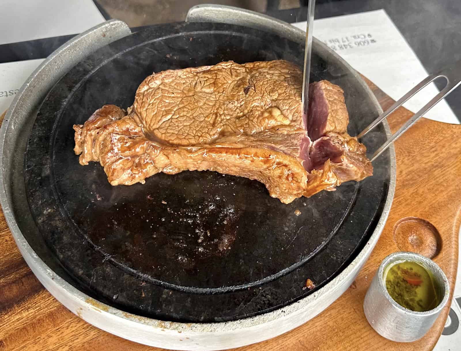 Steak at La Trattoría in Pereira, Risaralda, Colombia