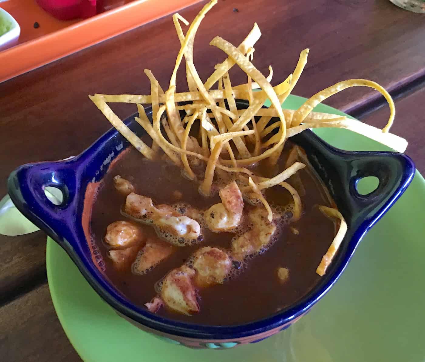 Sopa azteca at La Mexicana in Pereira, Risaralda, Colombia