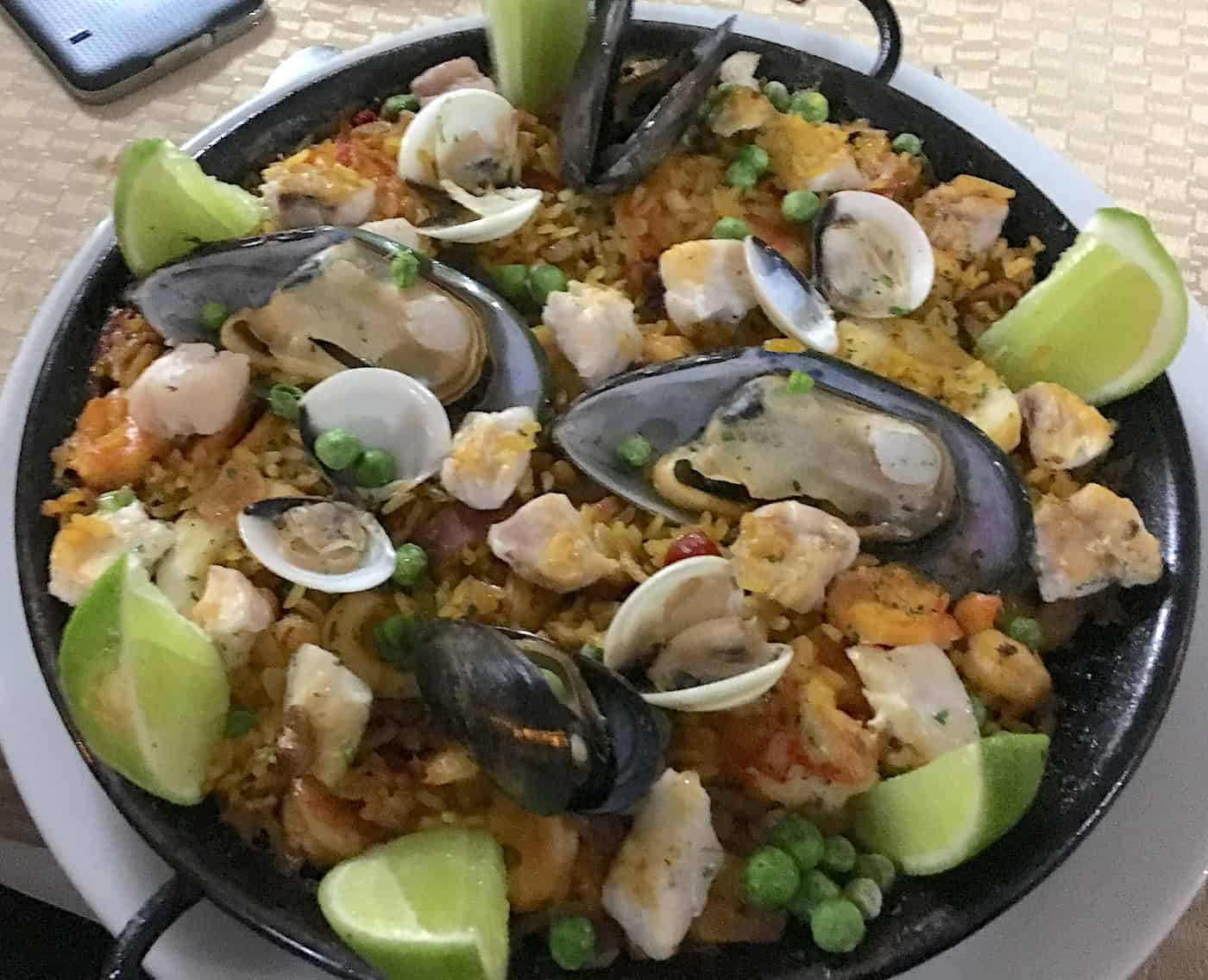 Paella at Hispania in Pereira, Risaralda, Colombia