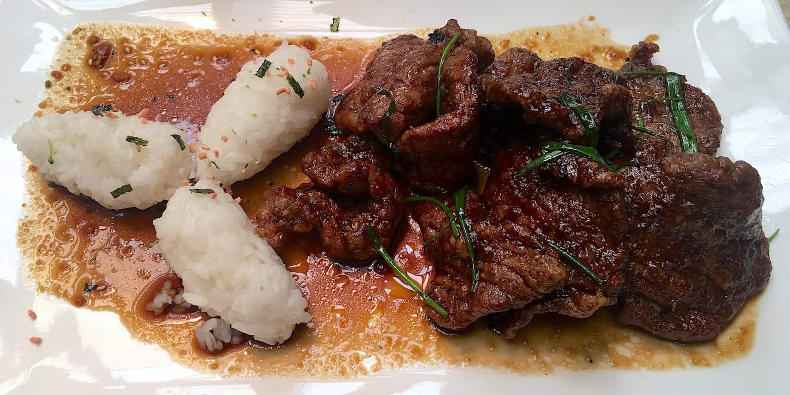 Mongolian beef at Sumo in Pereira, Risaralda, Colombia