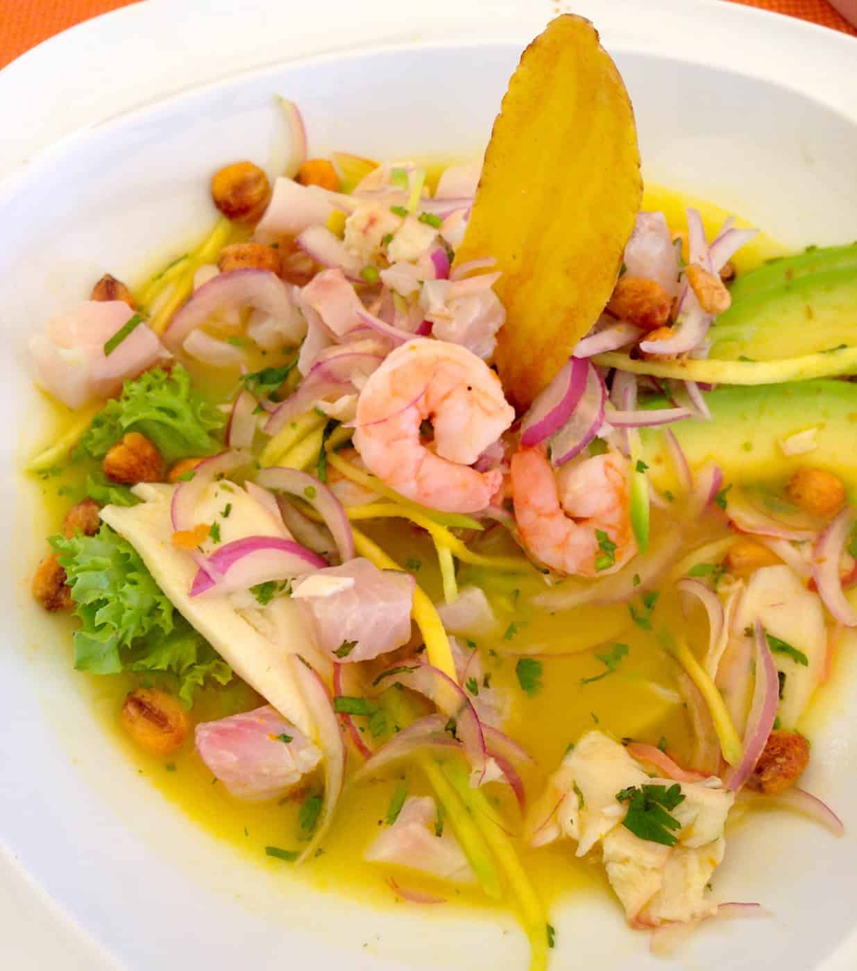 Ceviche at Piura in Pereira, Risaralda, Colombia