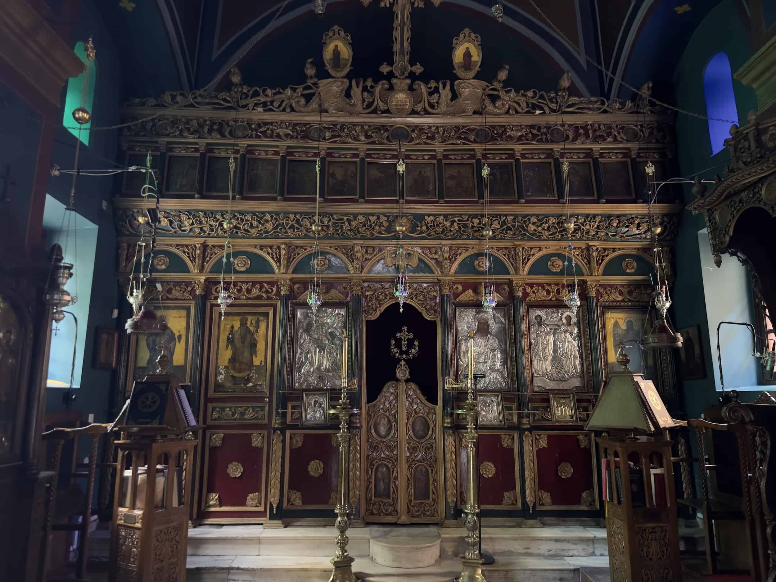 Iconostasis of the Church of the Holy Unmercenaries in Athens, Greece