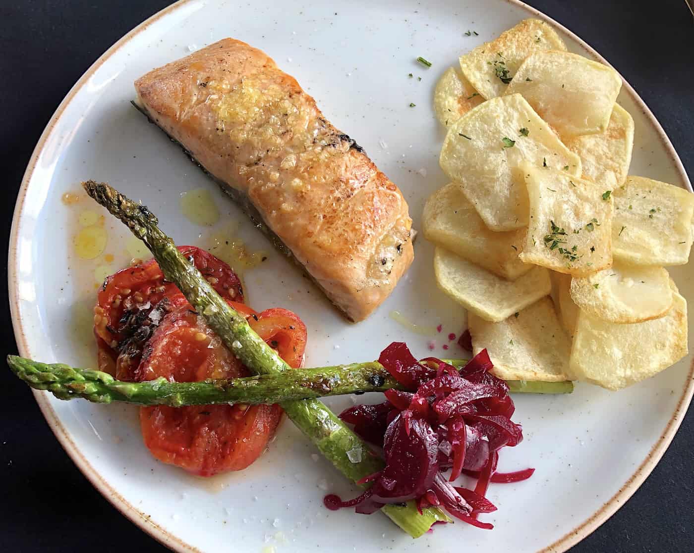 Salmon at El Secreto Español in Pereira, Risaralda, Colombia