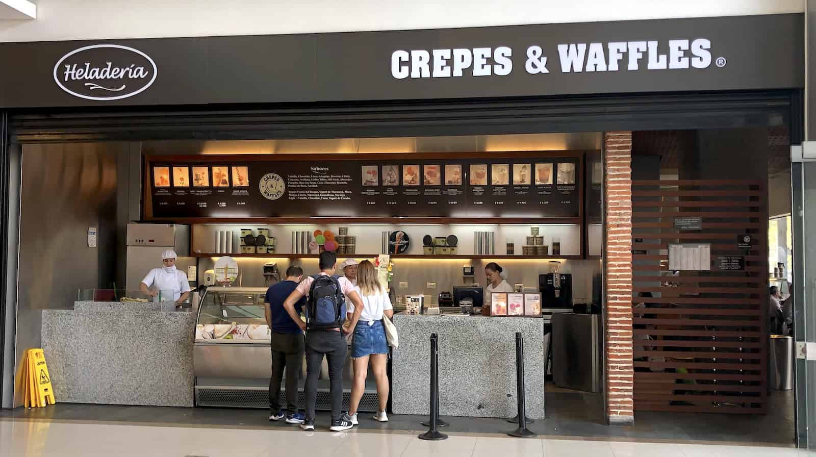 Crepes & Waffles at Parque Arboleda in Pereira, Risaralda, Colombia