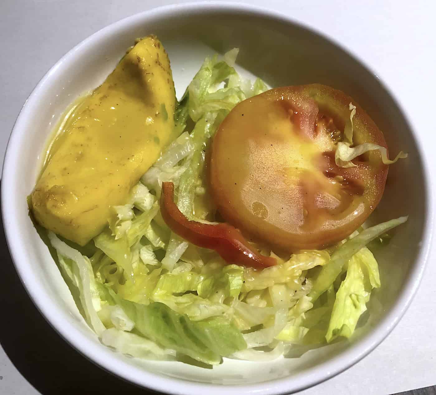 Salad at Leños y Parrilla