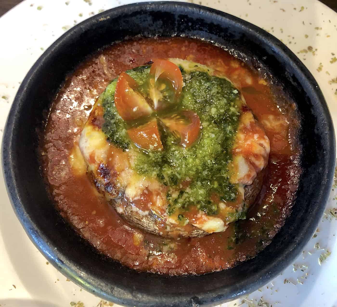 Stuffed mushroom at Vinería San Martino in Pereira, Risaralda, Colombia