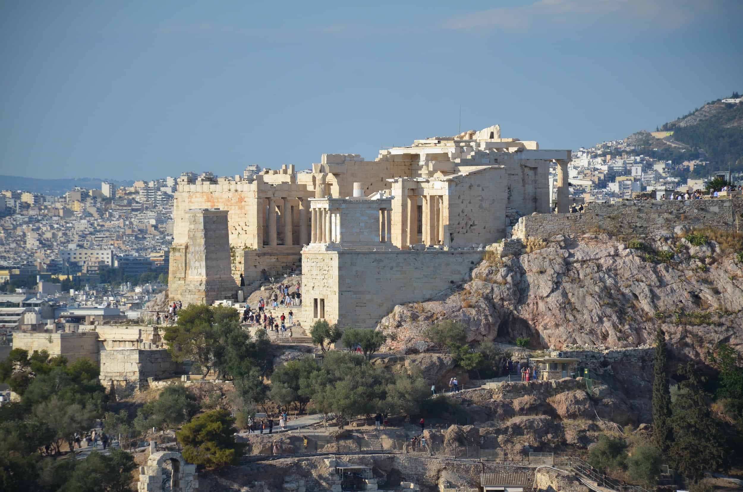 Propylaia of the Acropolis in Athens, Greece