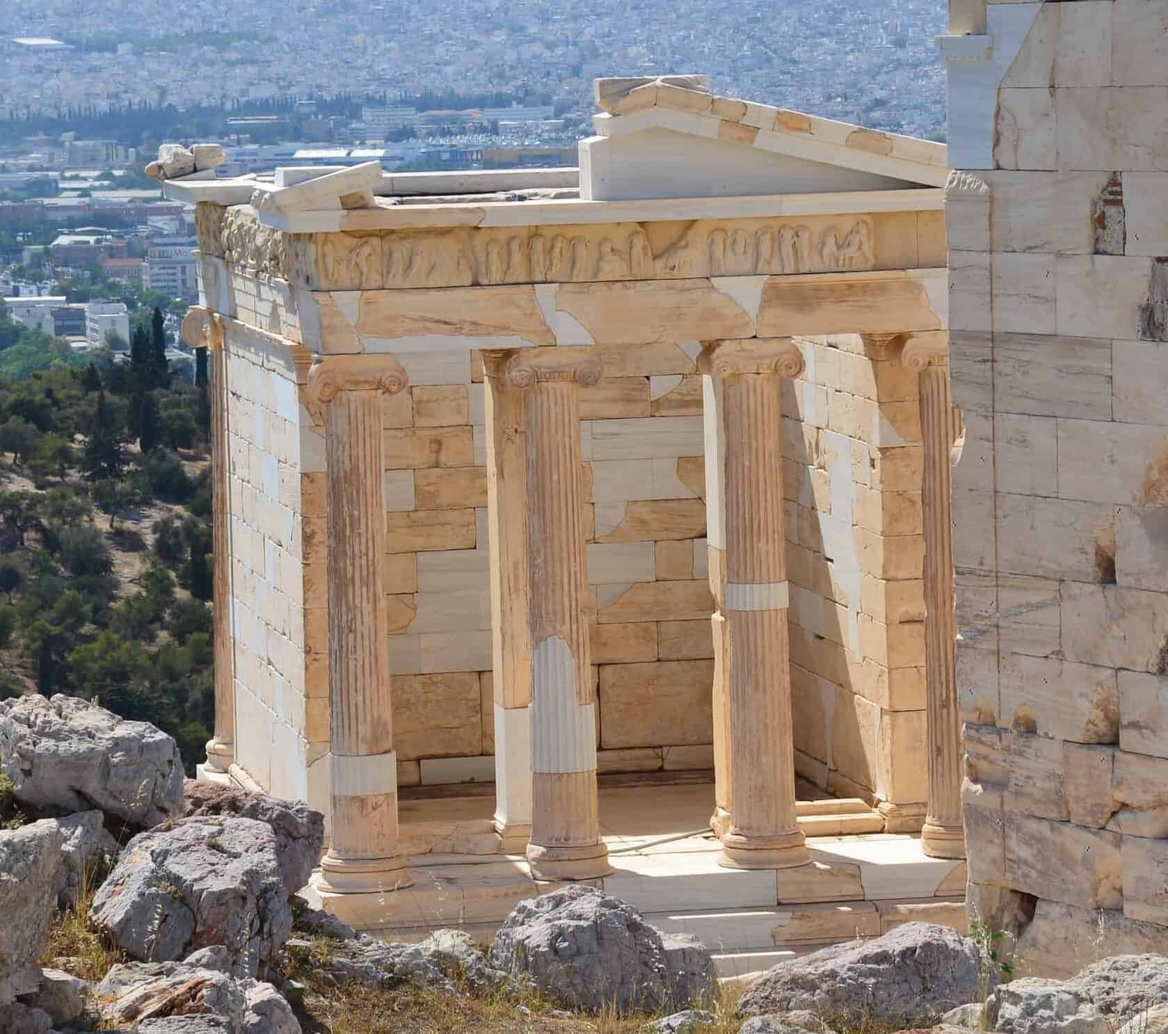 East side of the Temple of Athena Nike