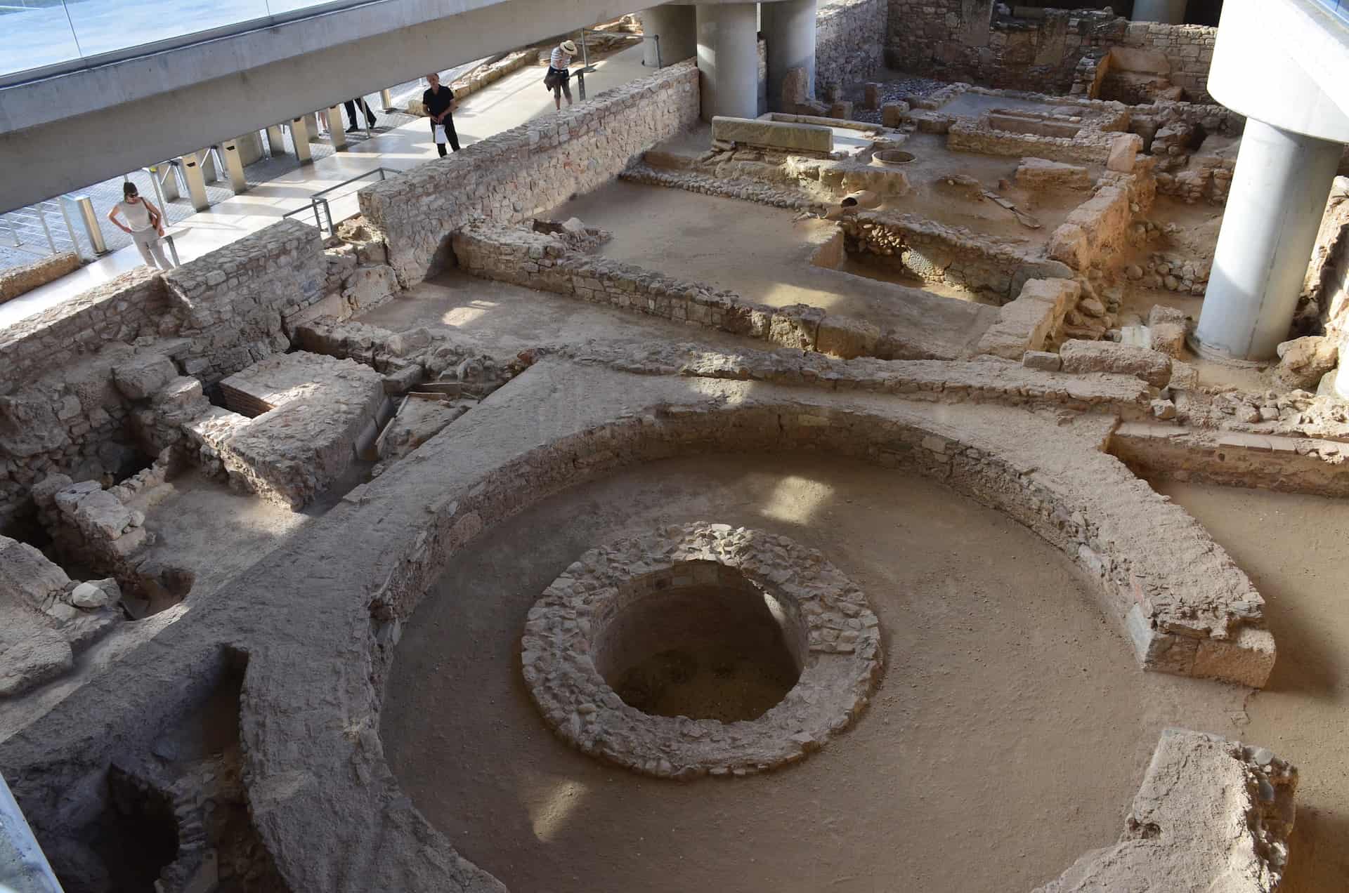 Archaeological site at the Acropolis Museum in Athens, Greece