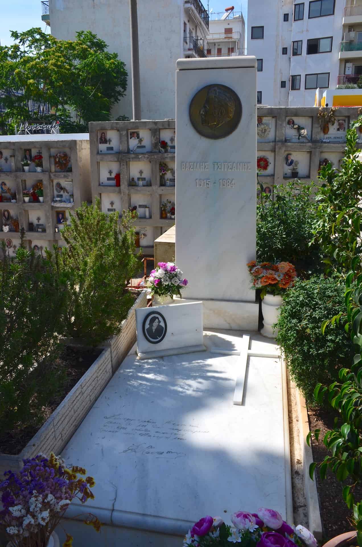 Vasilis Tsitsanis at the First Cemetery of Athens, Greece