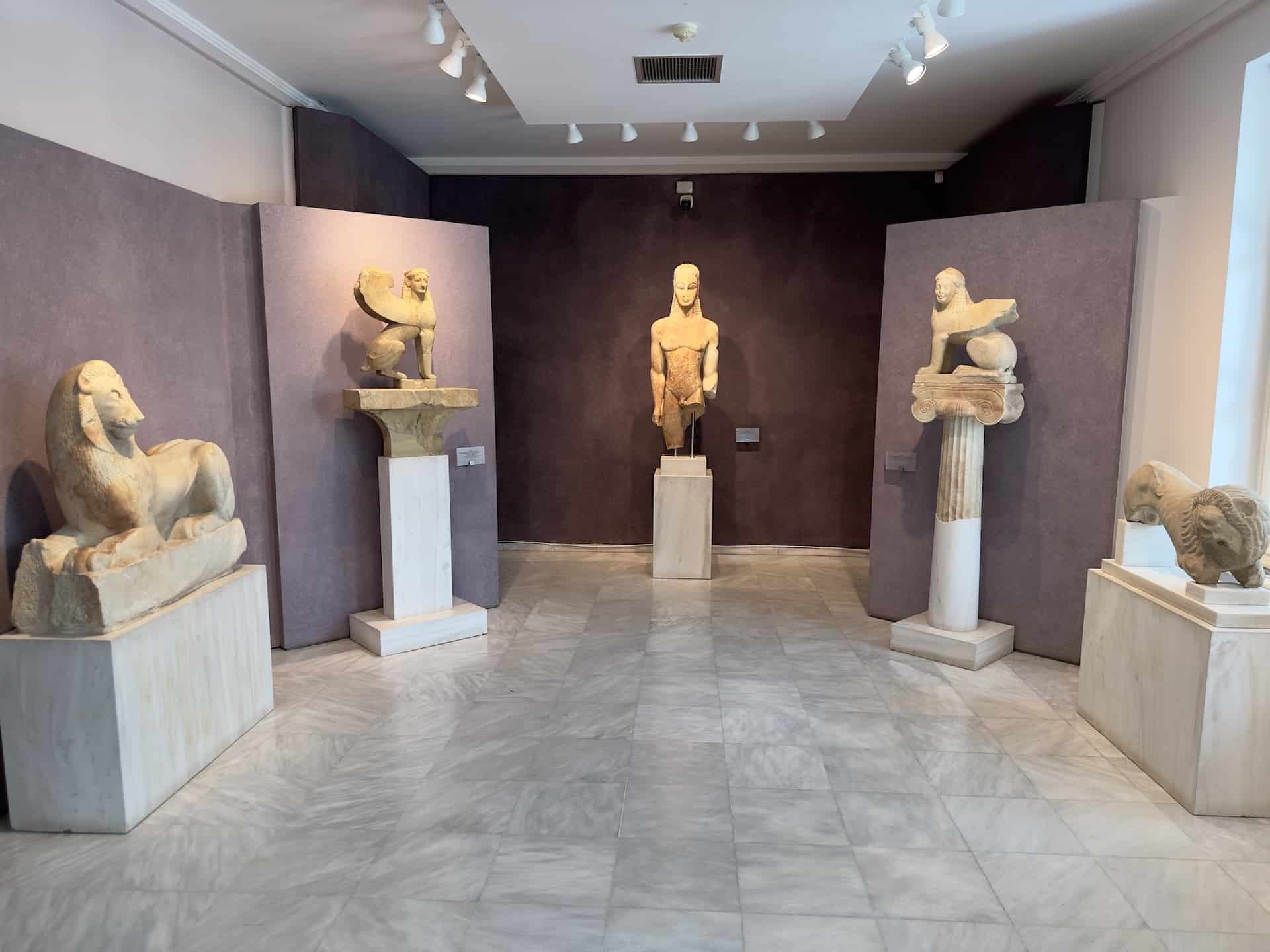 Sacred Gate sculptures at the Kerameikos Museum in Athens, Greece