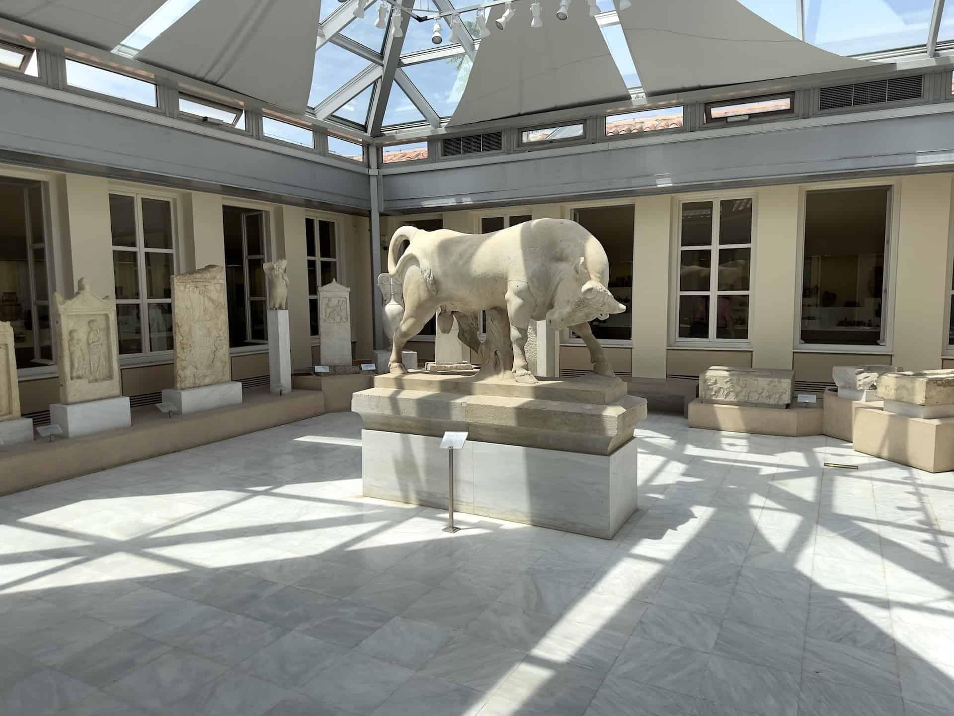 Atrium at the Kerameikos Museum in Athens, Greece
