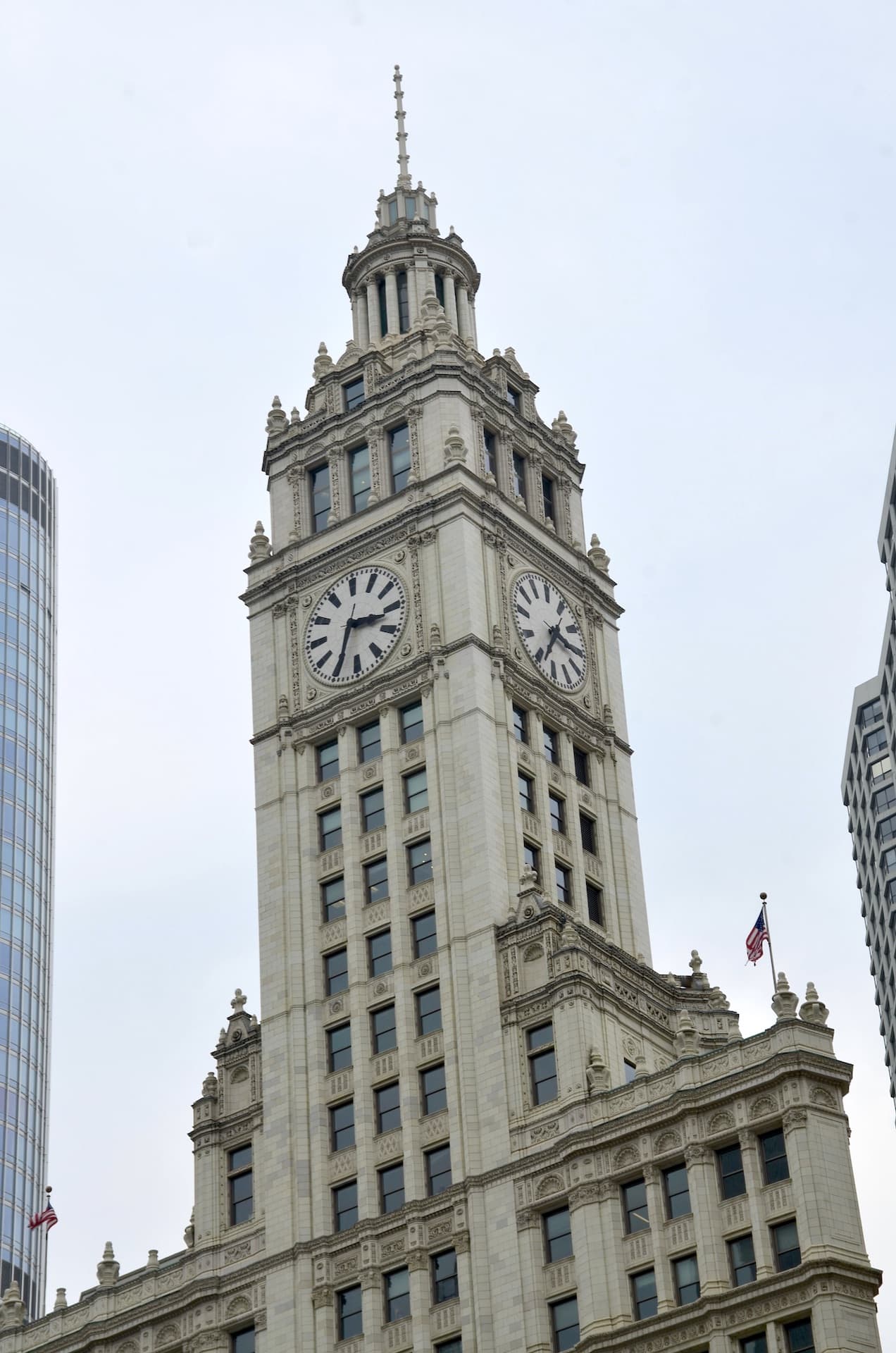 South tower of the Wrigley Building in Chicago, Illinois