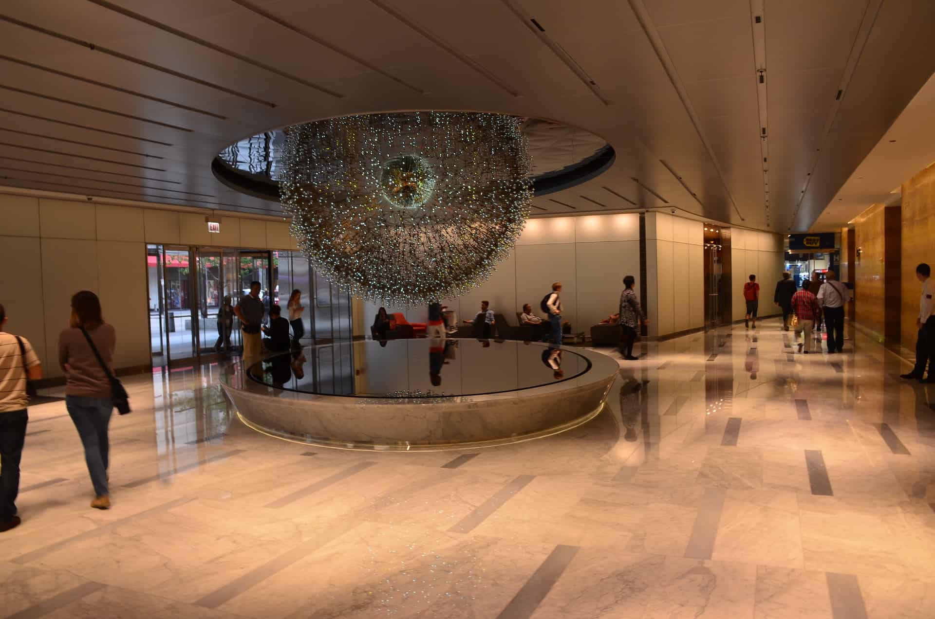 Lobby at the John Hancock Center in Chicago, Illinois