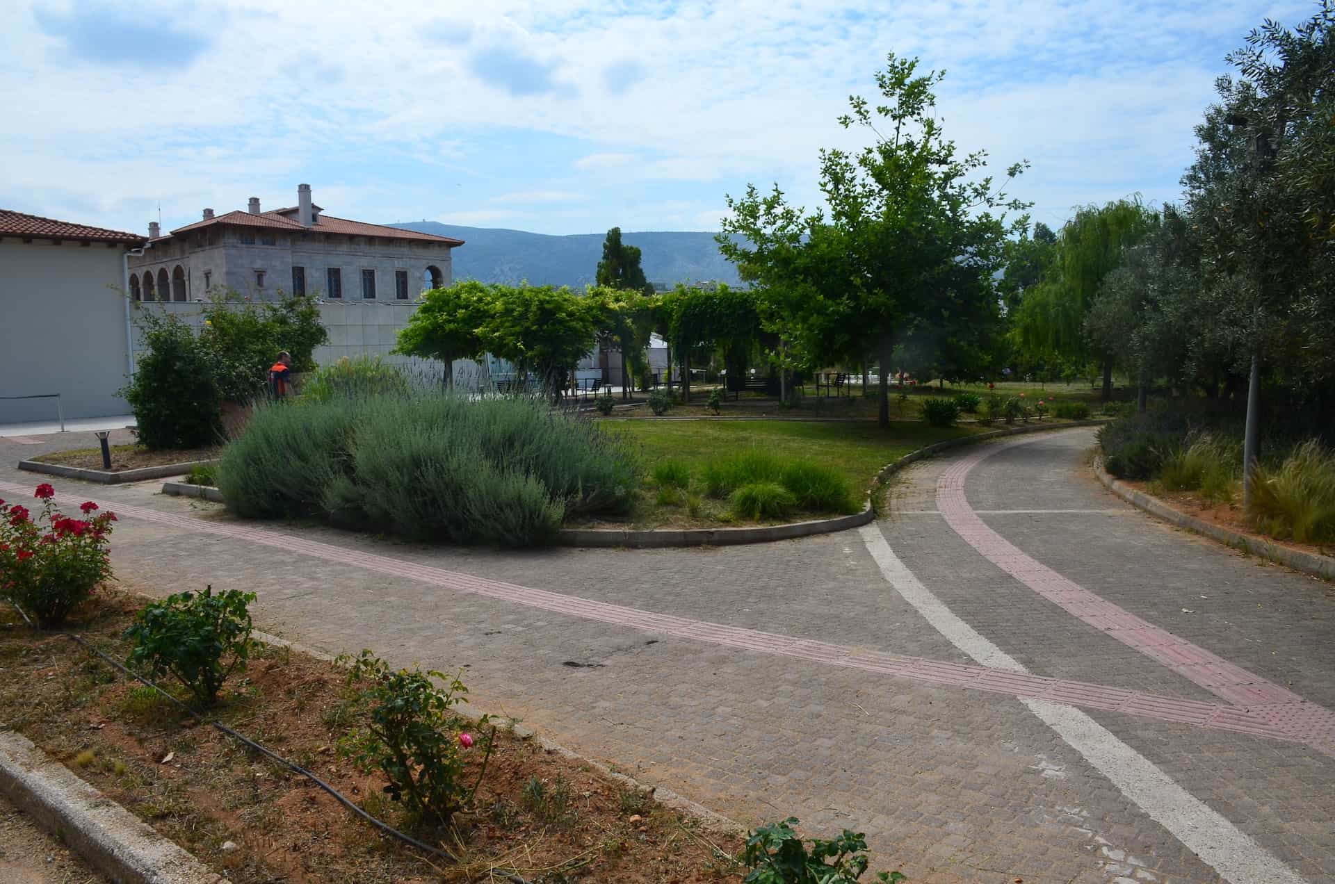 Gardens at Villa Ilissia (Byzantine Museum) in Athens, Greece