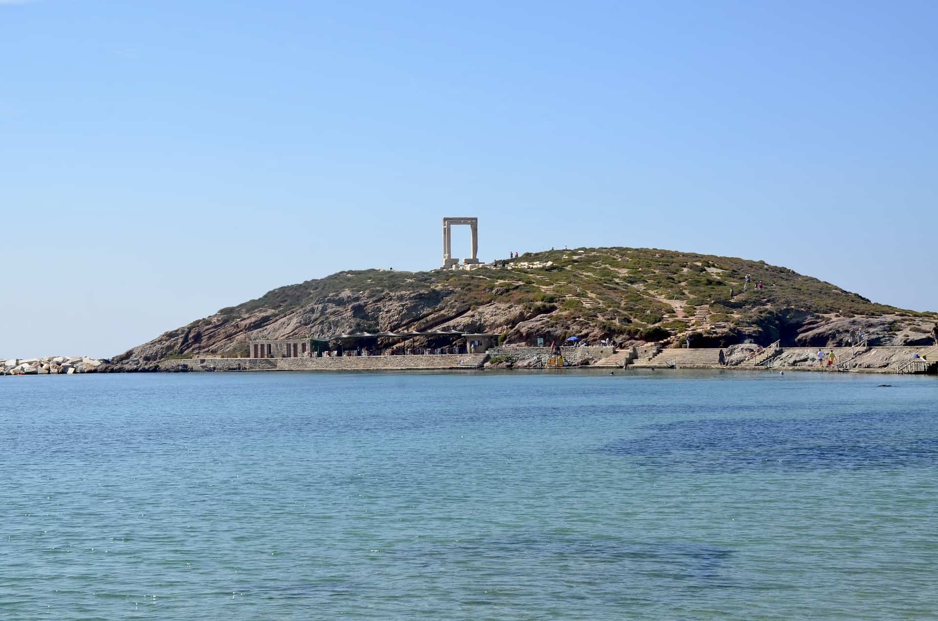 Palatia and the Temple of Apollo in Naxos Town, Greece