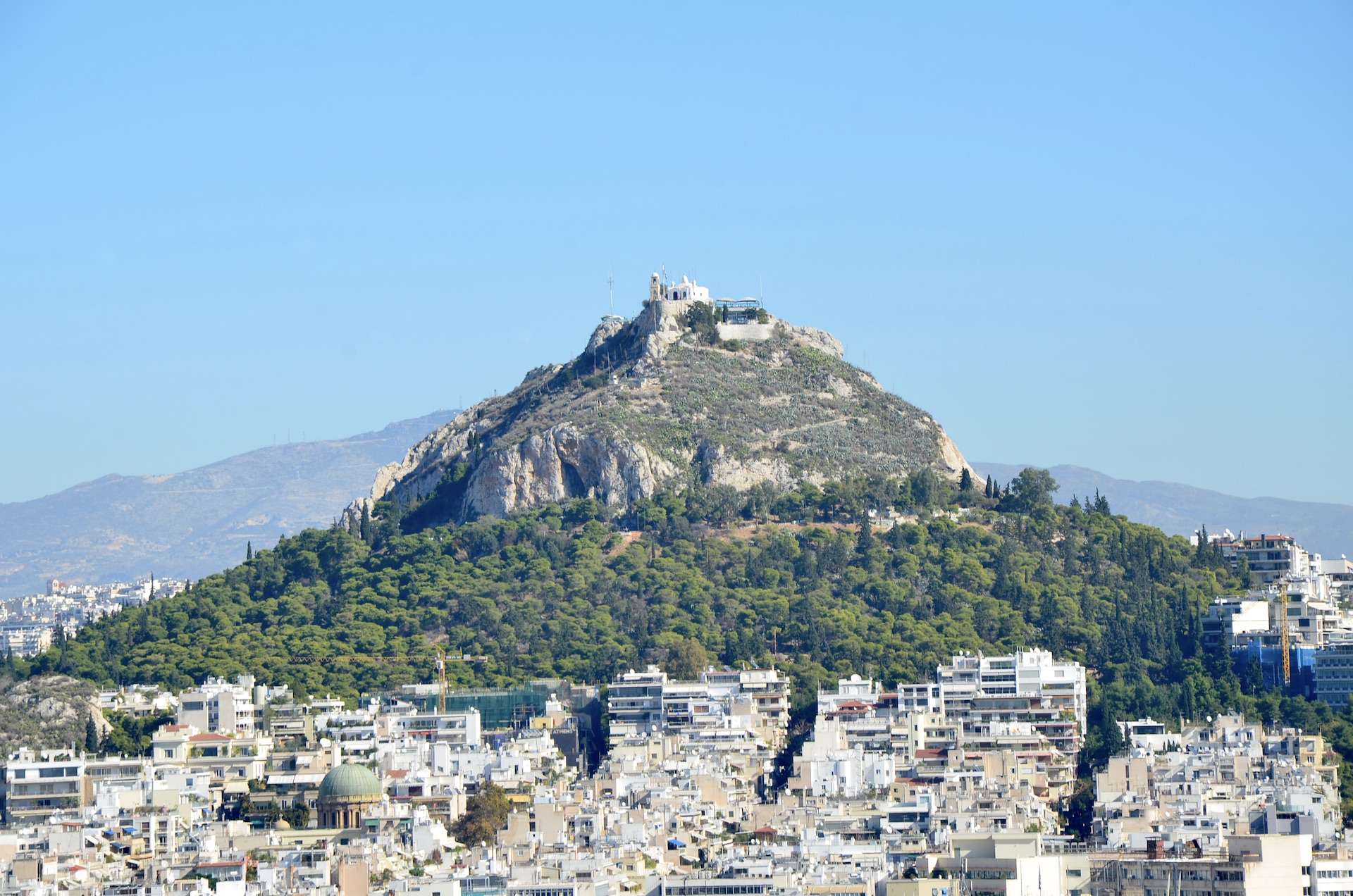 Lycabettus Hill in Athens, Greece