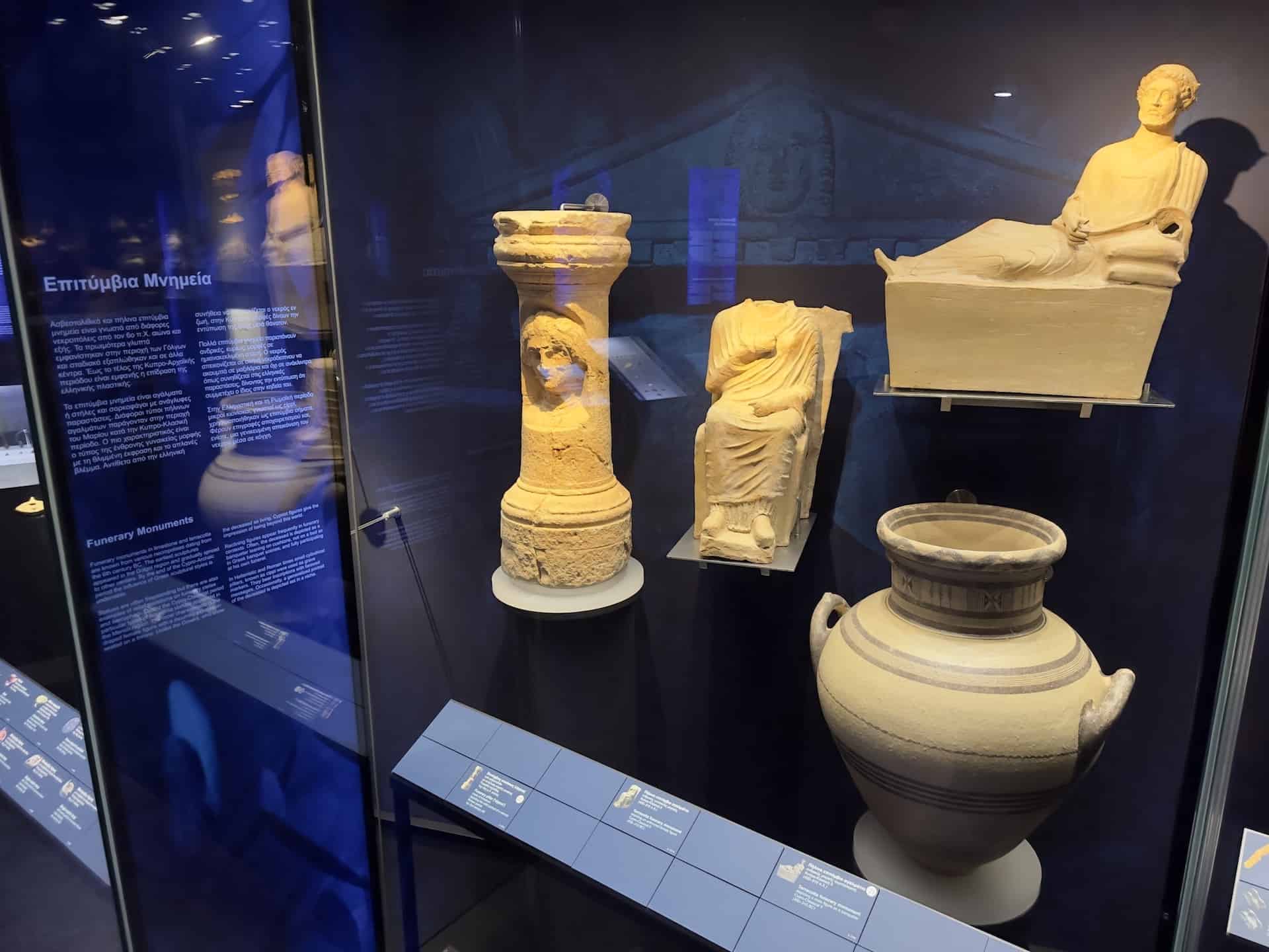 Funerary monuments in Cypriot Culture at the Museum of Cycladic Art in Athens, Greece