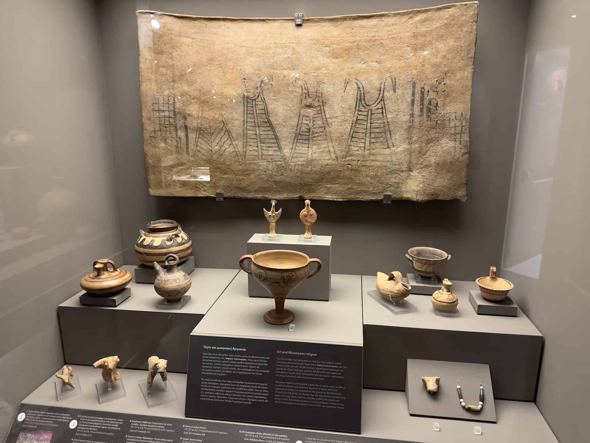 Art and Mycenaean religion in Ancient Greek Art at the Museum of Cycladic Art in Athens, Greece