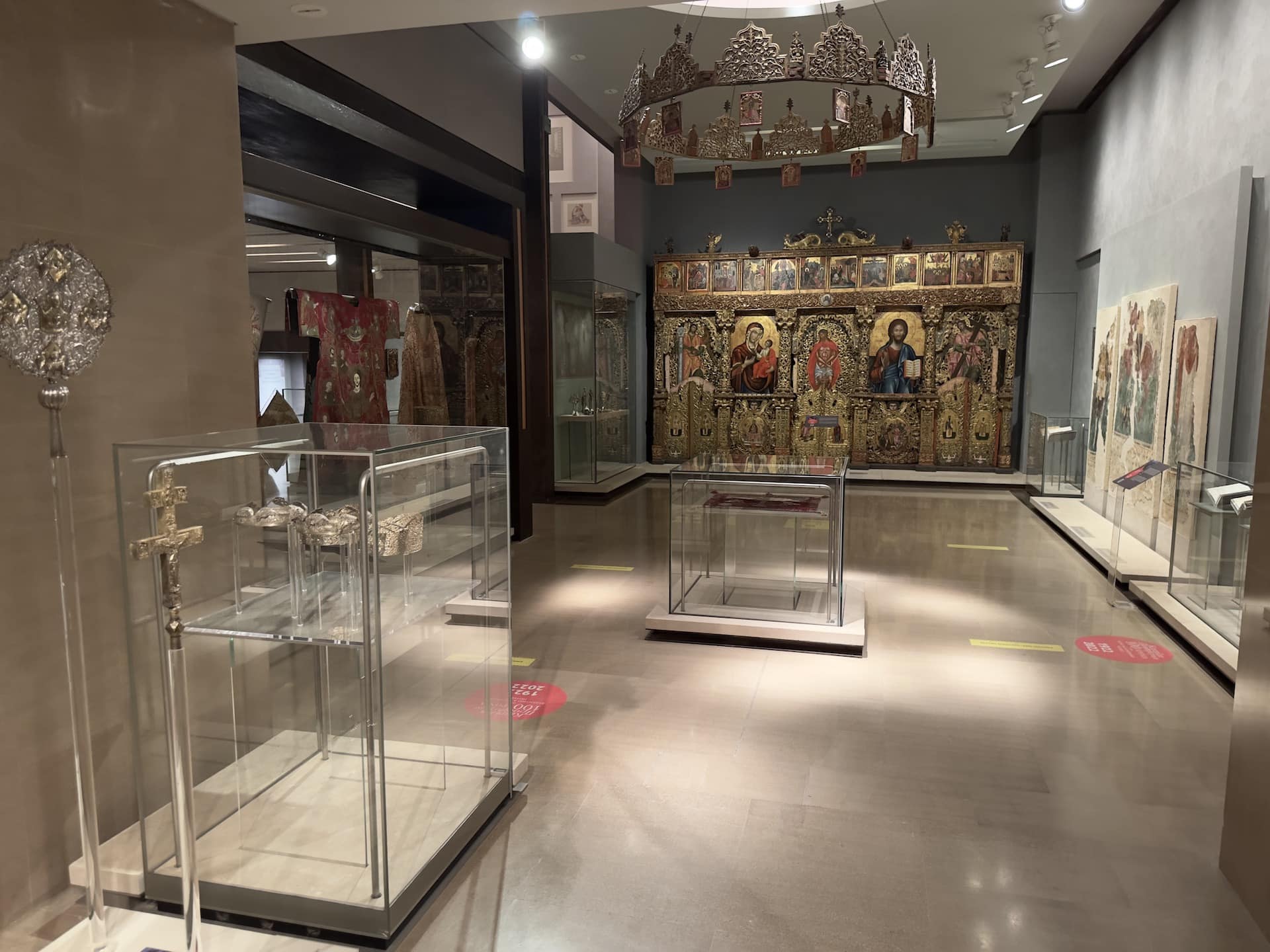 Greeks under Ottoman rule at the Byzantine Museum in Athens, Greece
