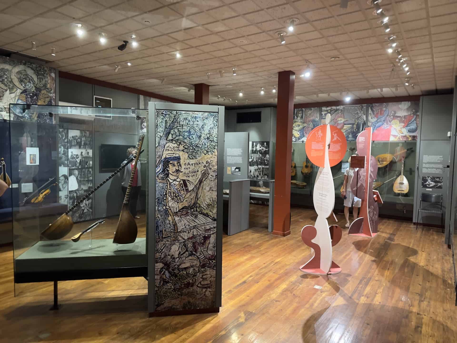 String instruments at the Museum of Greek Folk Musical Instruments in Athens, Greece