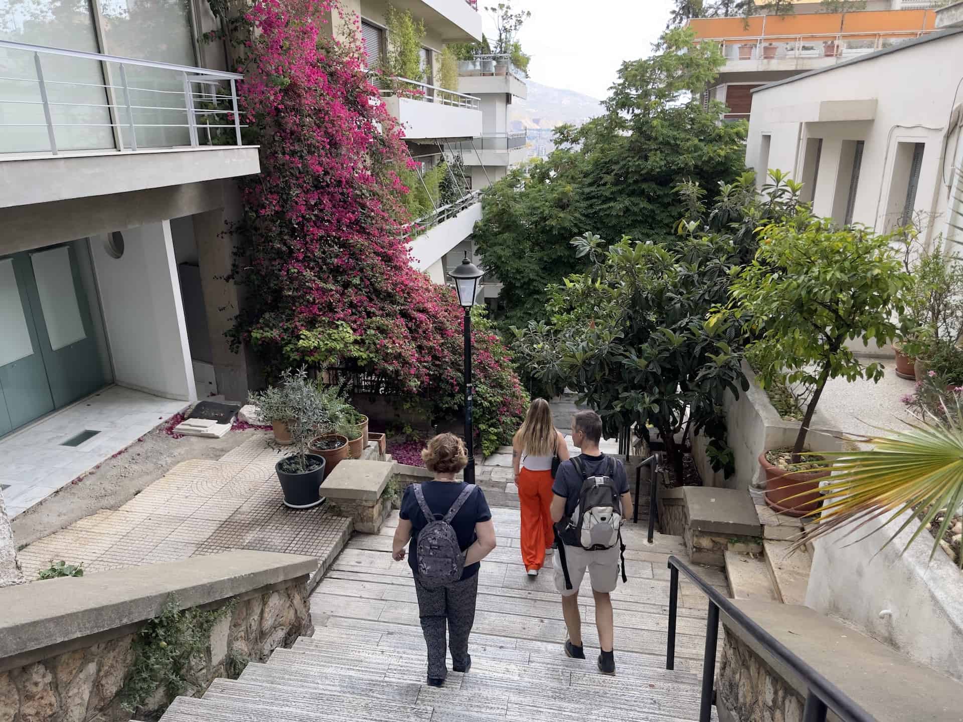 Stairway in Kolonaki, Athens, Greece