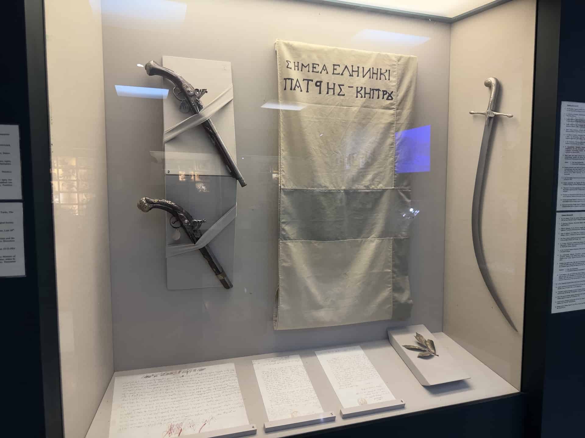 Cypriot uprising during the Greek War of Independence at the War Museum in Athens, Greece