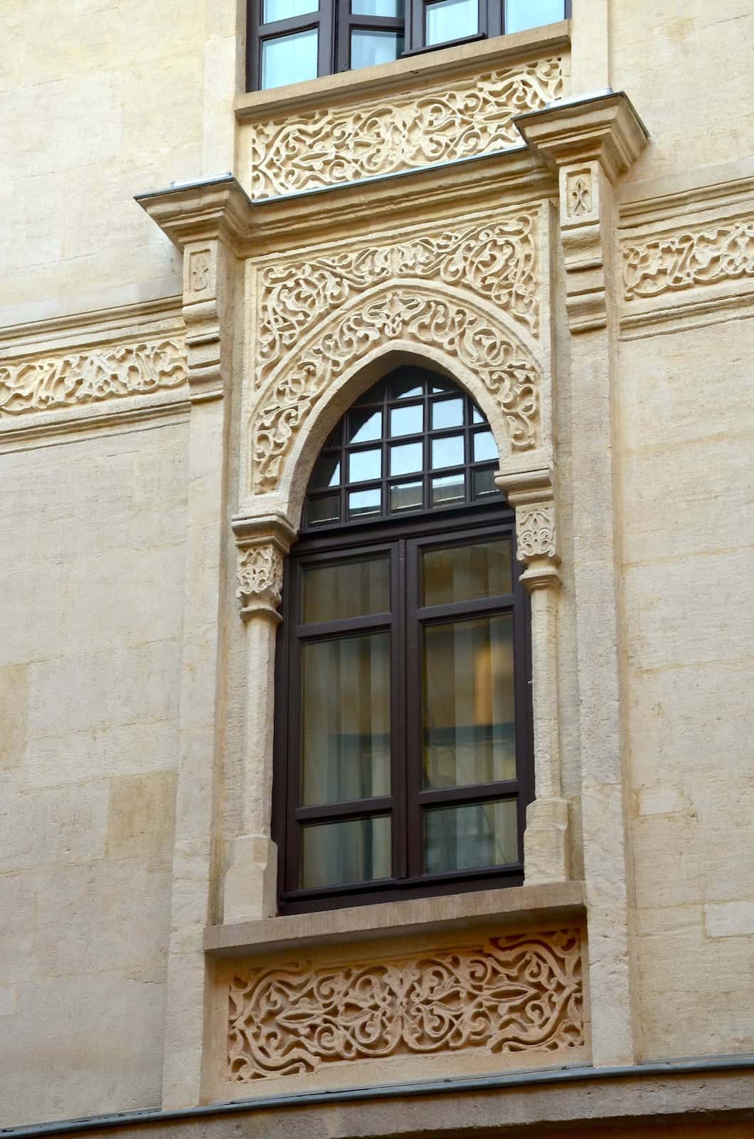 Ornamental stonework on the Ankara Insurance Building