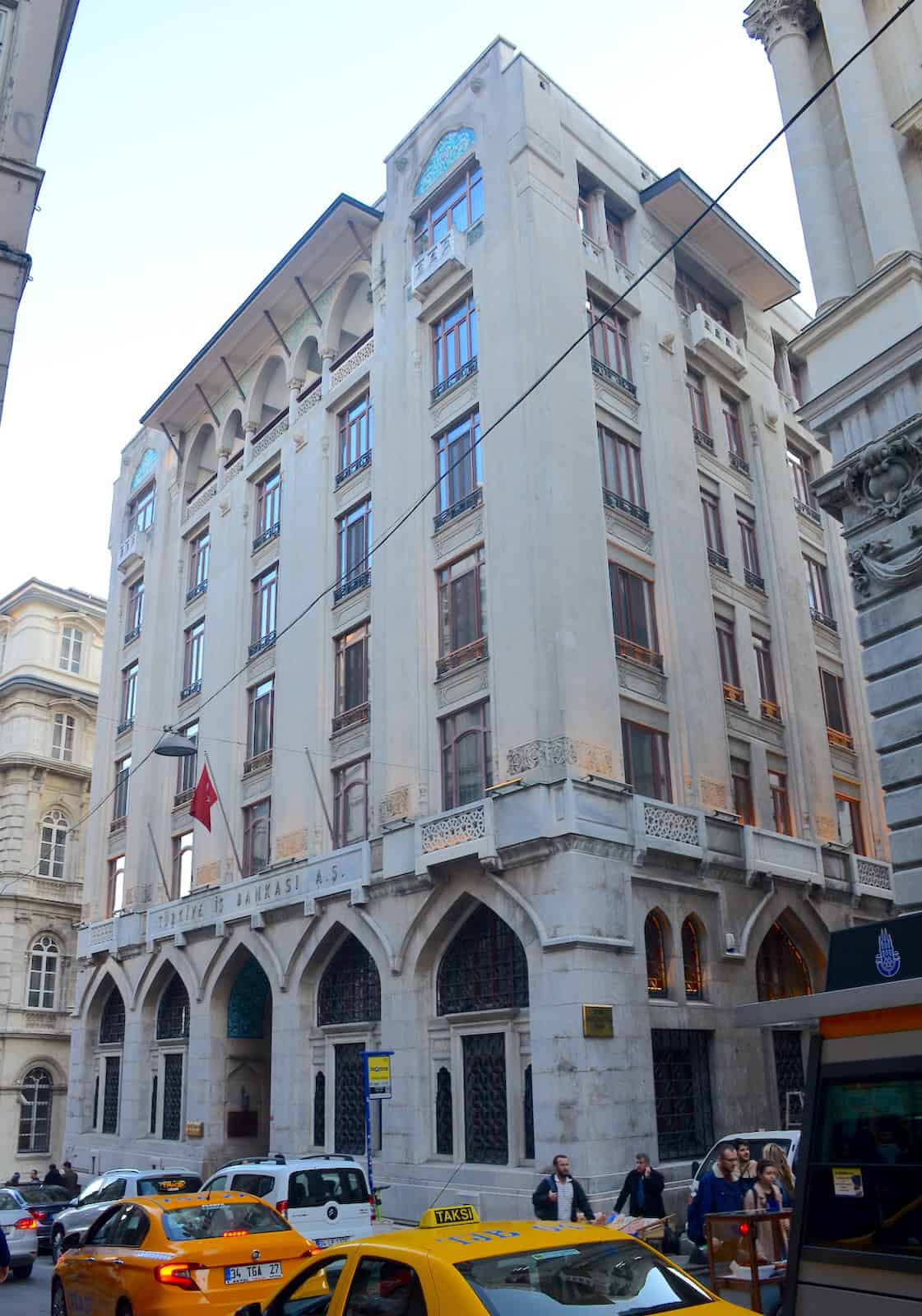 İş Bank Building on Bankalar Caddesi in Istanbul, Turkey