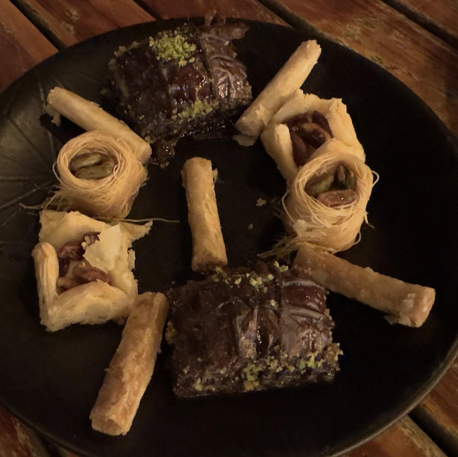 Baklava plate at İnci Terrace Restaurant