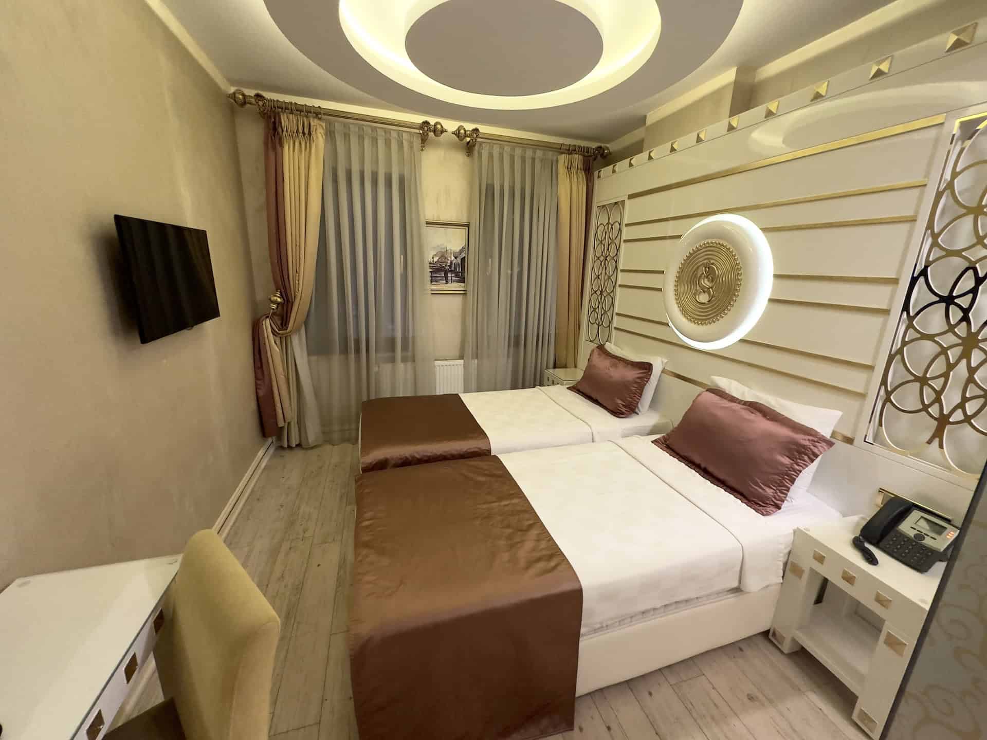 My room at the Million Stone Hotel in Sultanhamet, Istanbul, Turkey