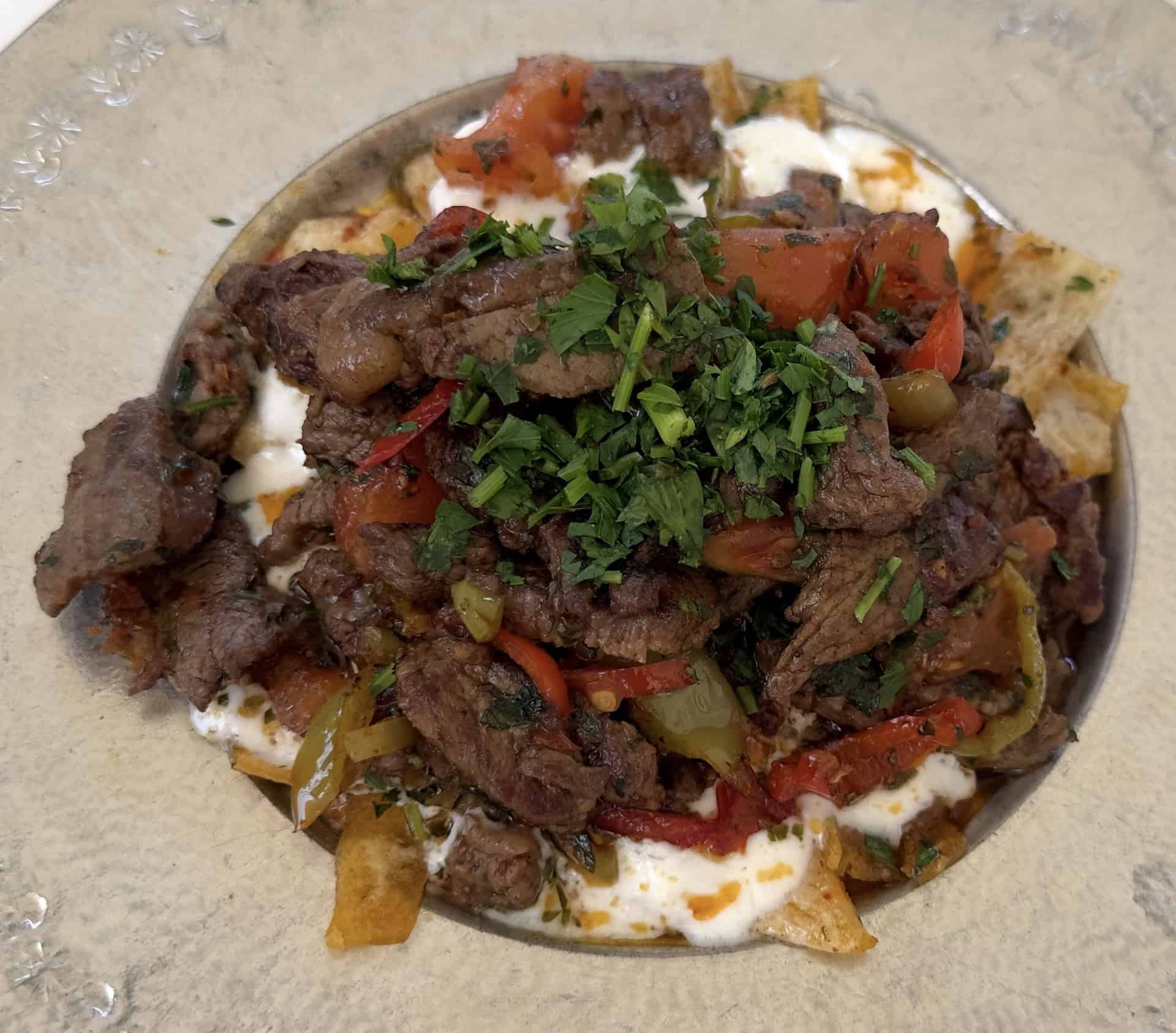 Kirde kebab at Matbah in Sultanahmet, Istanbul, Turkey