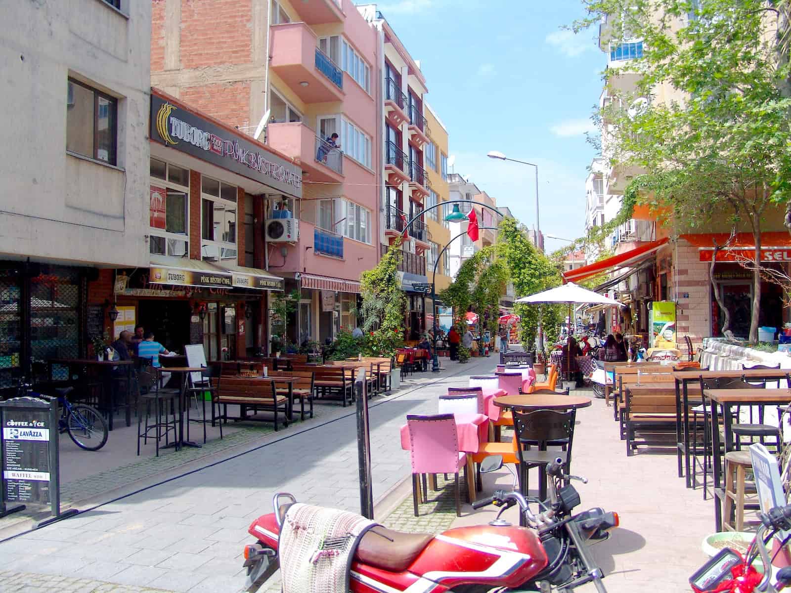 A street in Selçuk, Turkey